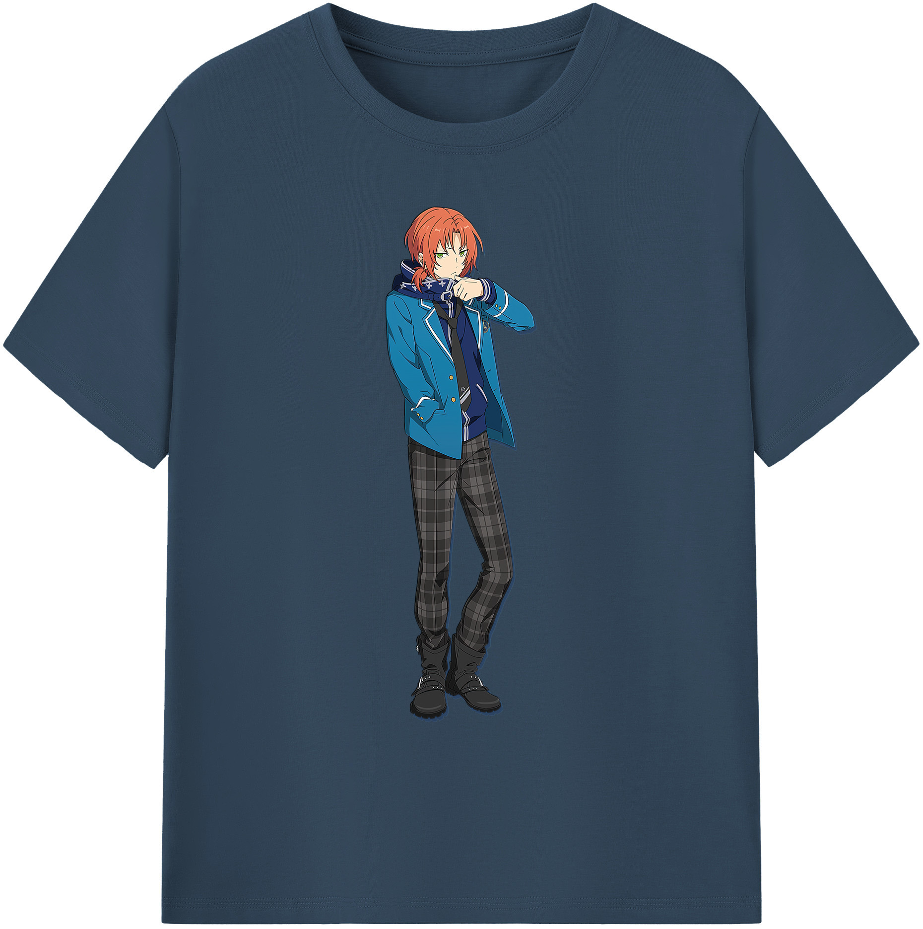 （画像用） あんさんぶるスターズ! Ensemble Stars 綿100％ メンズ半袖Tシャツ｜肌触りやわらか＆通気性
