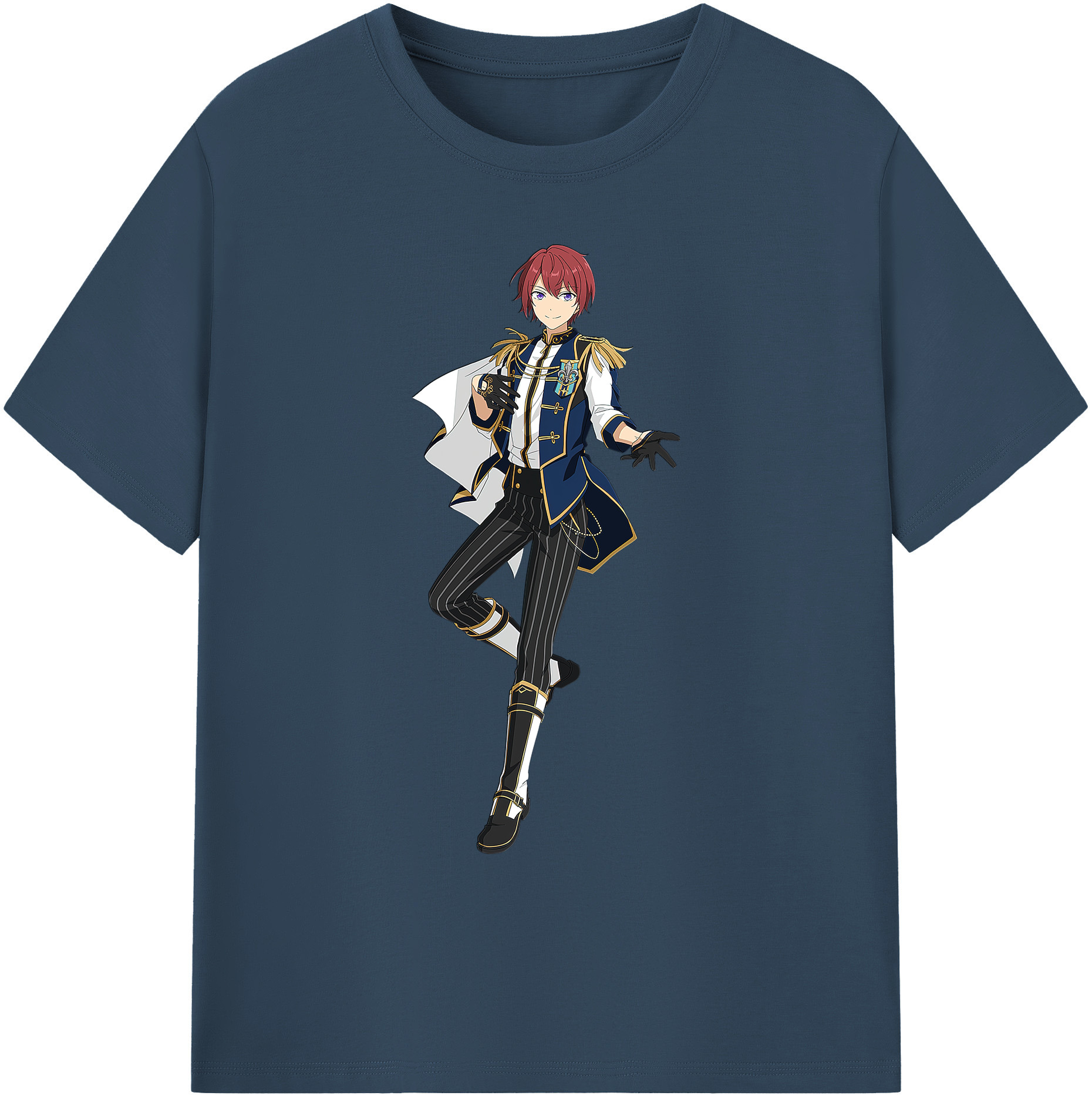 （画像用） あんさんぶるスターズ! Ensemble Stars 綿100％ メンズ半袖Tシャツ｜肌触りやわらか＆通気性