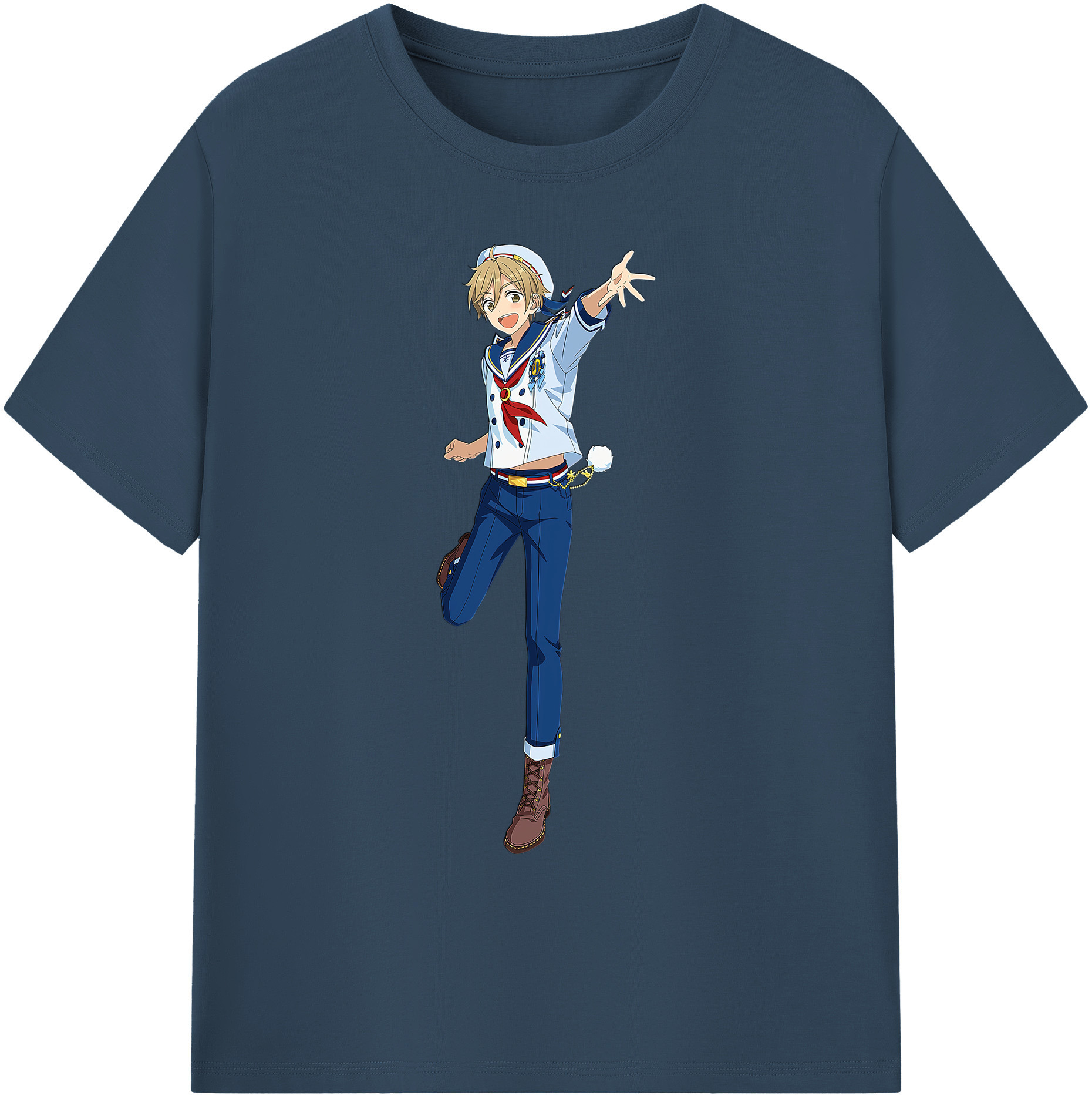（画像用） あんさんぶるスターズ! Ensemble Stars 綿100％ メンズ半袖Tシャツ｜肌触りやわらか＆通気性