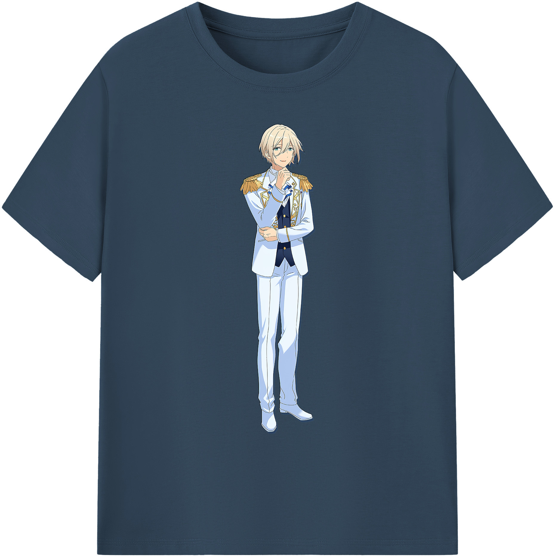 （画像用） あんさんぶるスターズ! Ensemble Stars 綿100％ メンズ半袖Tシャツ｜肌触りやわらか＆通気性