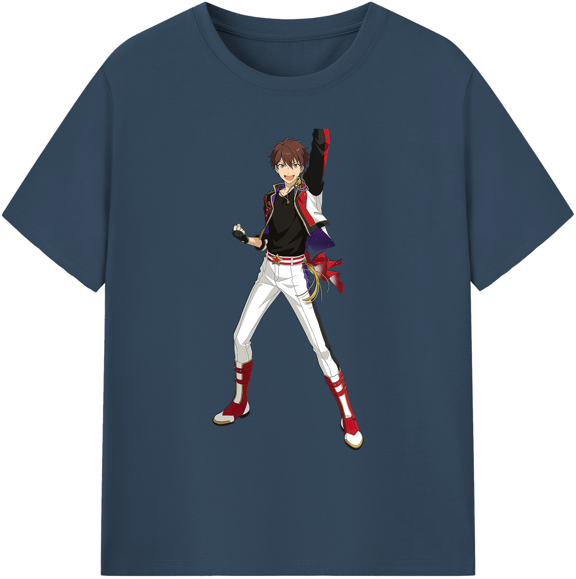 （画像用） あんさんぶるスターズ! Ensemble Stars 綿100％ メンズ半袖Tシャツ｜肌触りやわらか＆通気性