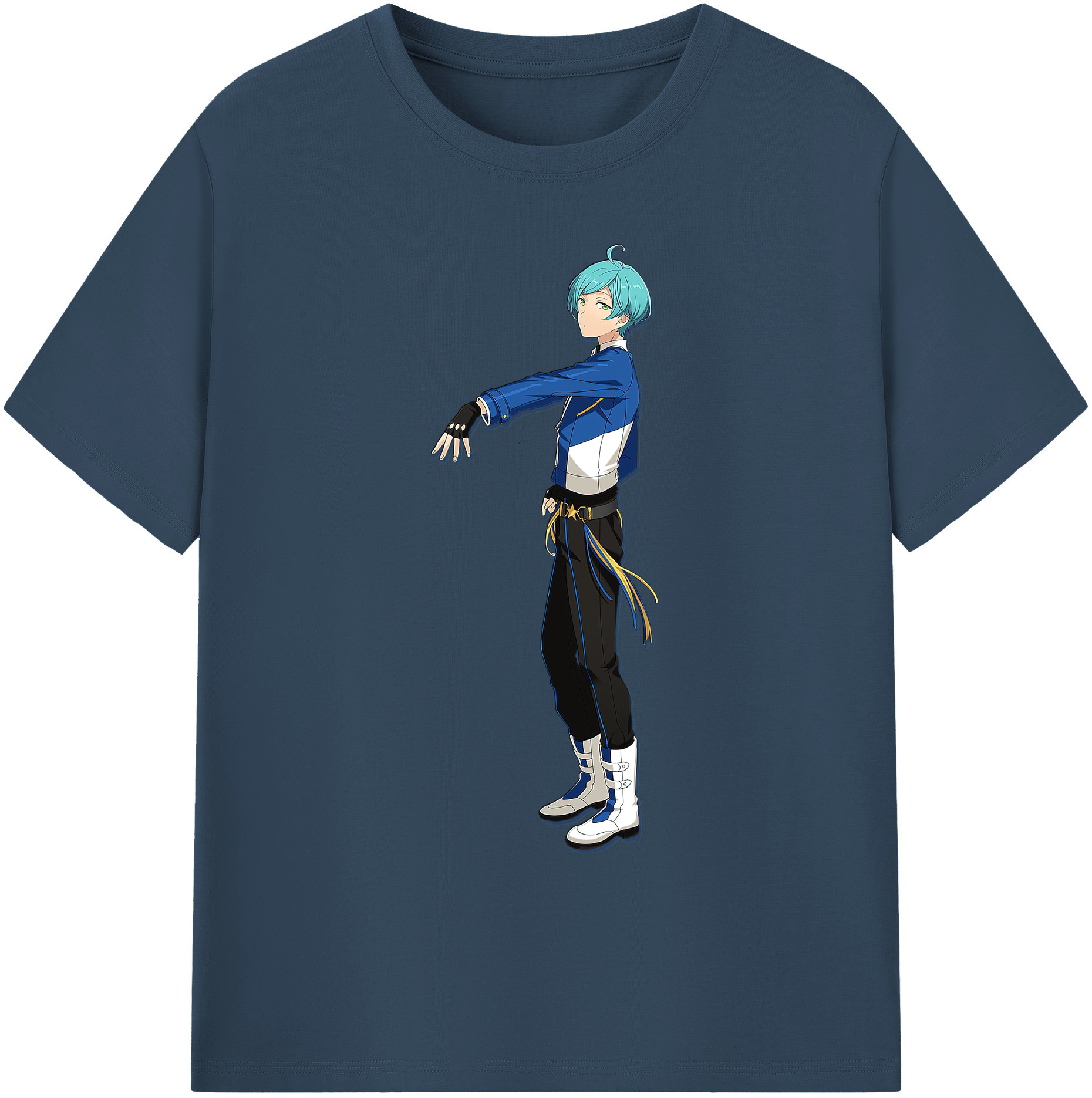 （画像用） あんさんぶるスターズ! Ensemble Stars 綿100％ メンズ半袖Tシャツ｜肌触りやわらか＆通気性