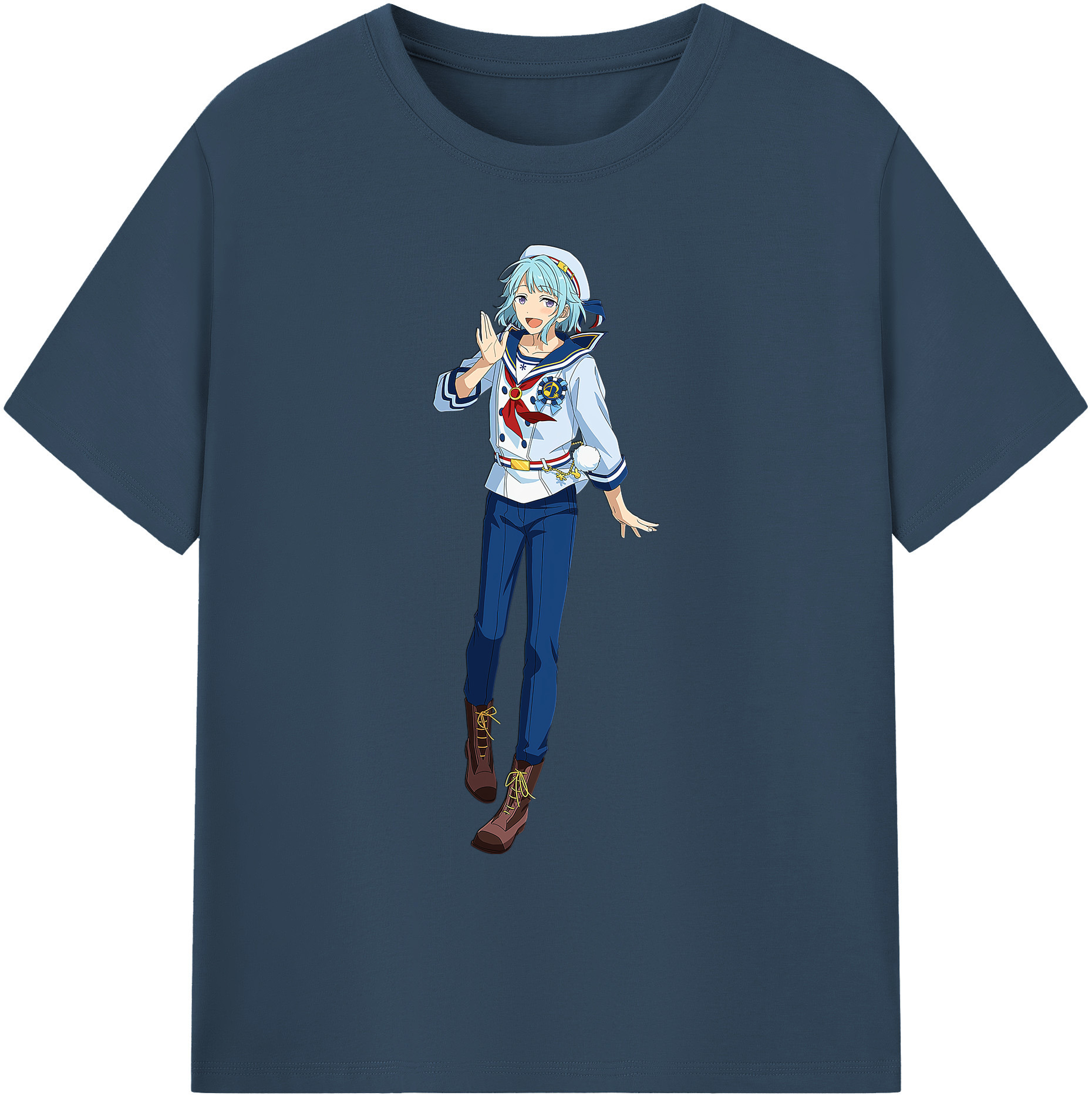 （画像用） あんさんぶるスターズ! Ensemble Stars 綿100％ メンズ半袖Tシャツ｜肌触りやわらか＆通気性