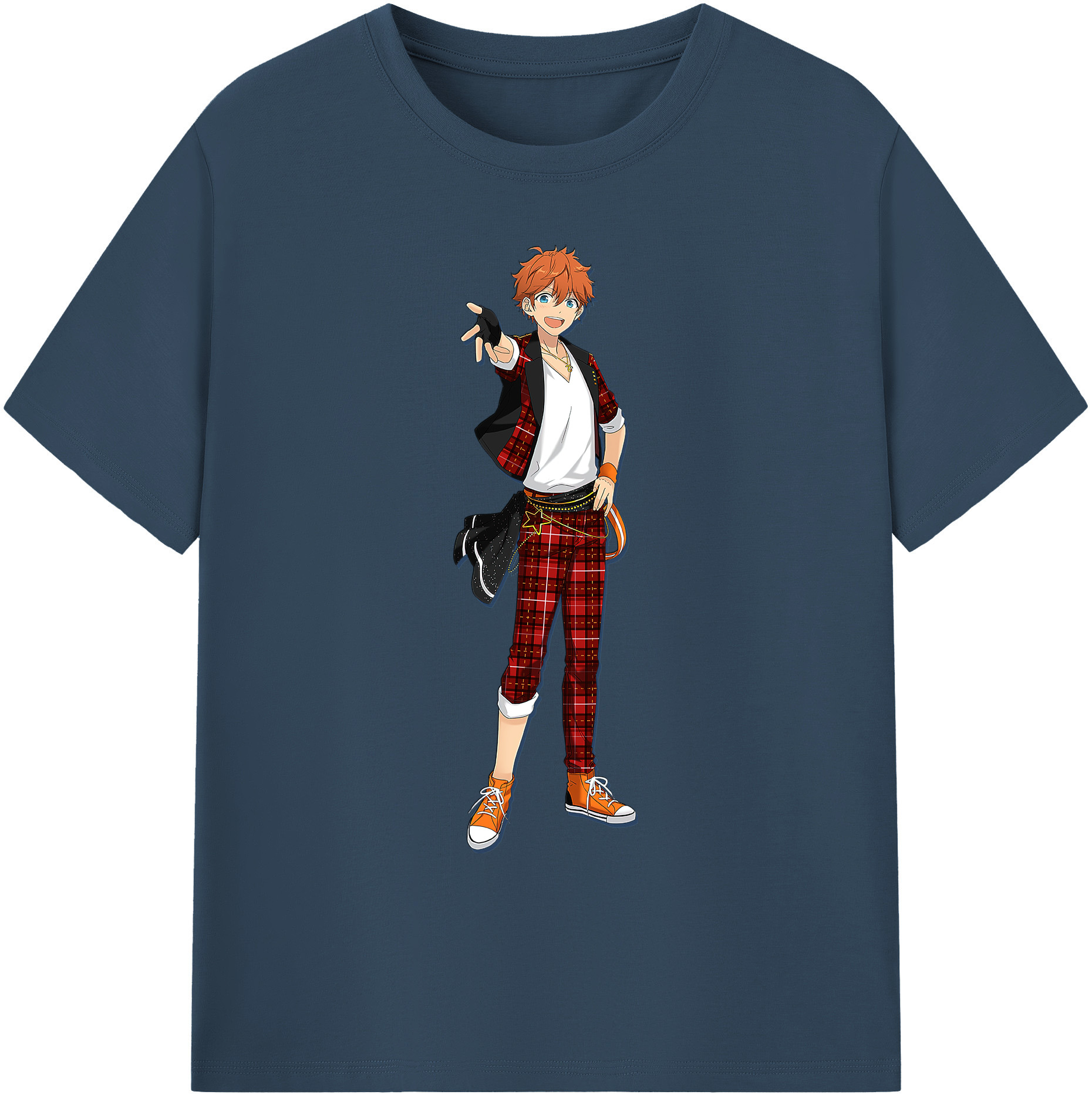 （画像用） あんさんぶるスターズ! Ensemble Stars 綿100％ メンズ半袖Tシャツ｜肌触りやわらか＆通気性
