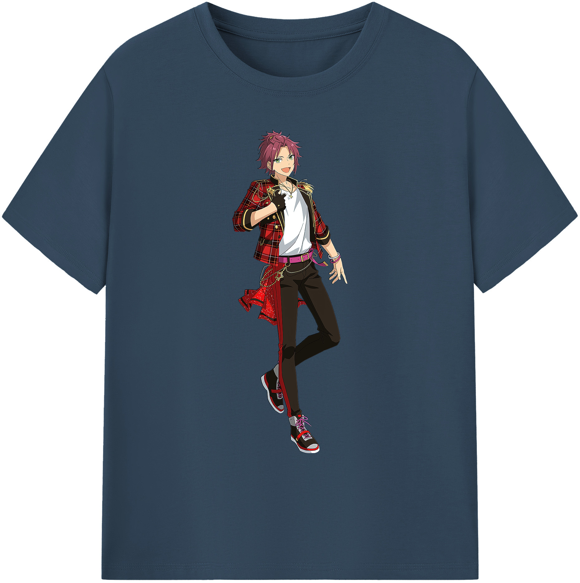 （画像用） あんさんぶるスターズ! Ensemble Stars 綿100％ メンズ半袖Tシャツ｜肌触りやわらか＆通気性