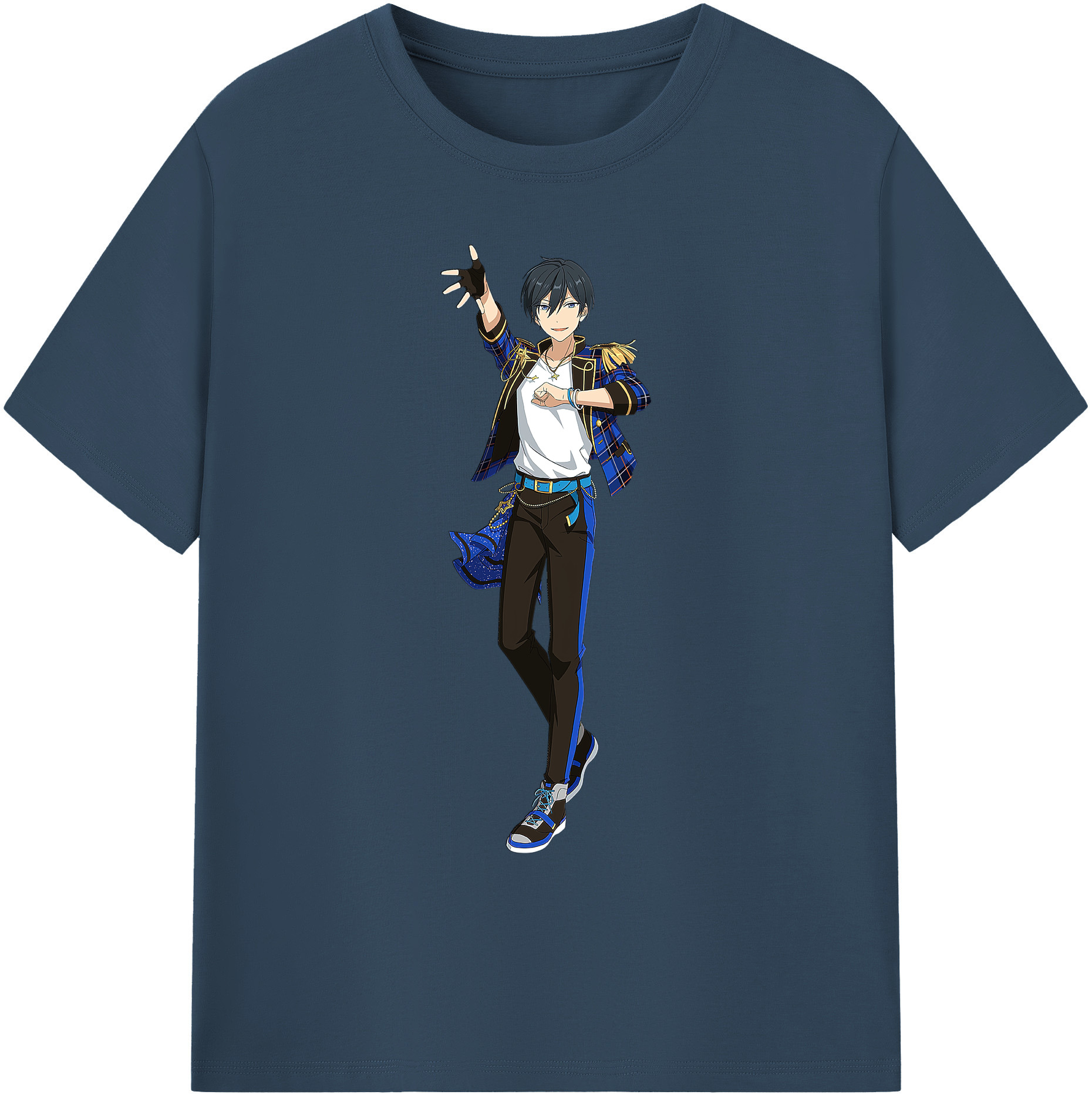 （画像用） あんさんぶるスターズ! Ensemble Stars 綿100％ メンズ半袖Tシャツ｜肌触りやわらか＆通気性