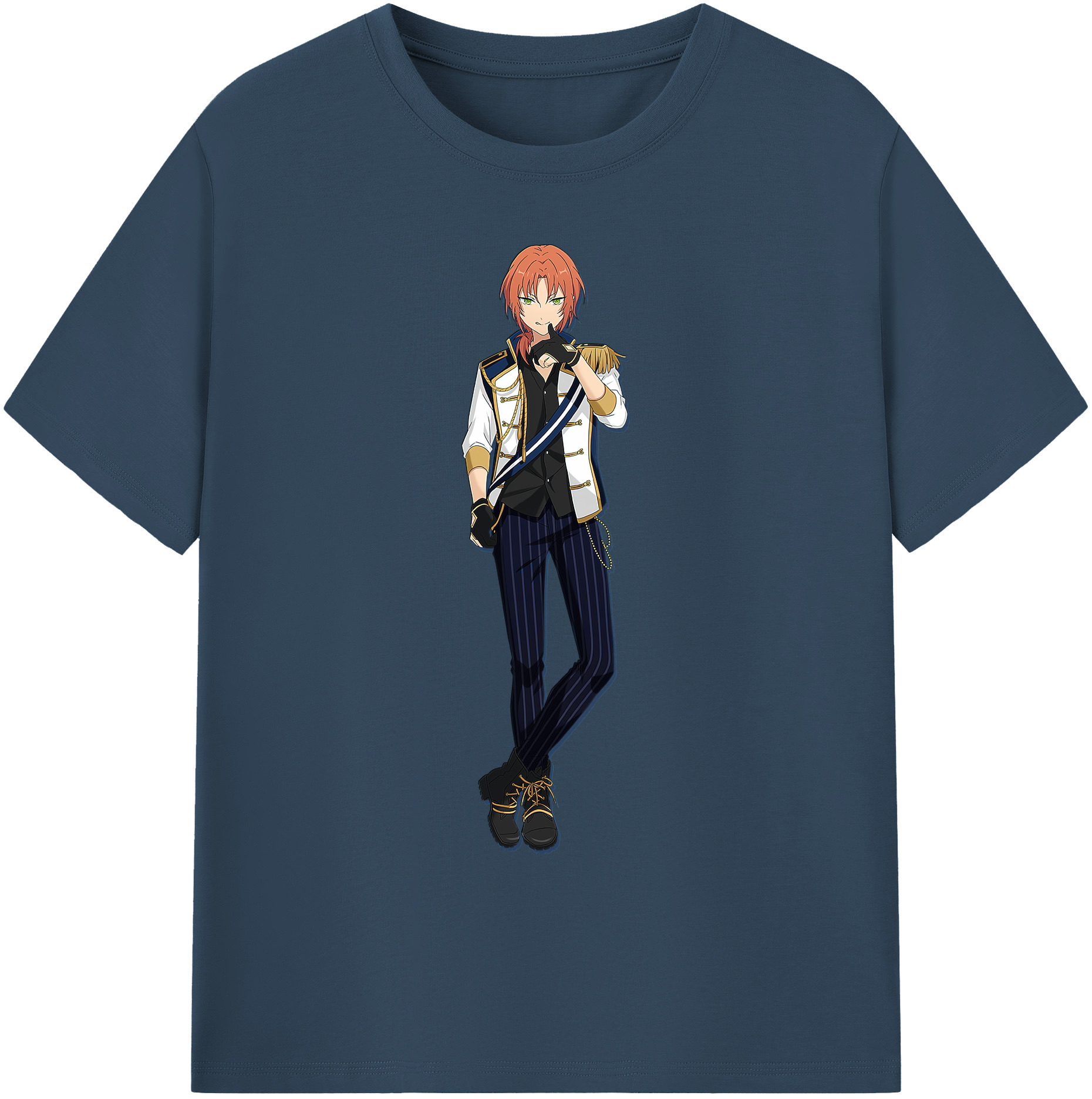 （画像用） あんさんぶるスターズ! Ensemble Stars 綿100％ メンズ半袖Tシャツ｜肌触りやわらか＆通気性