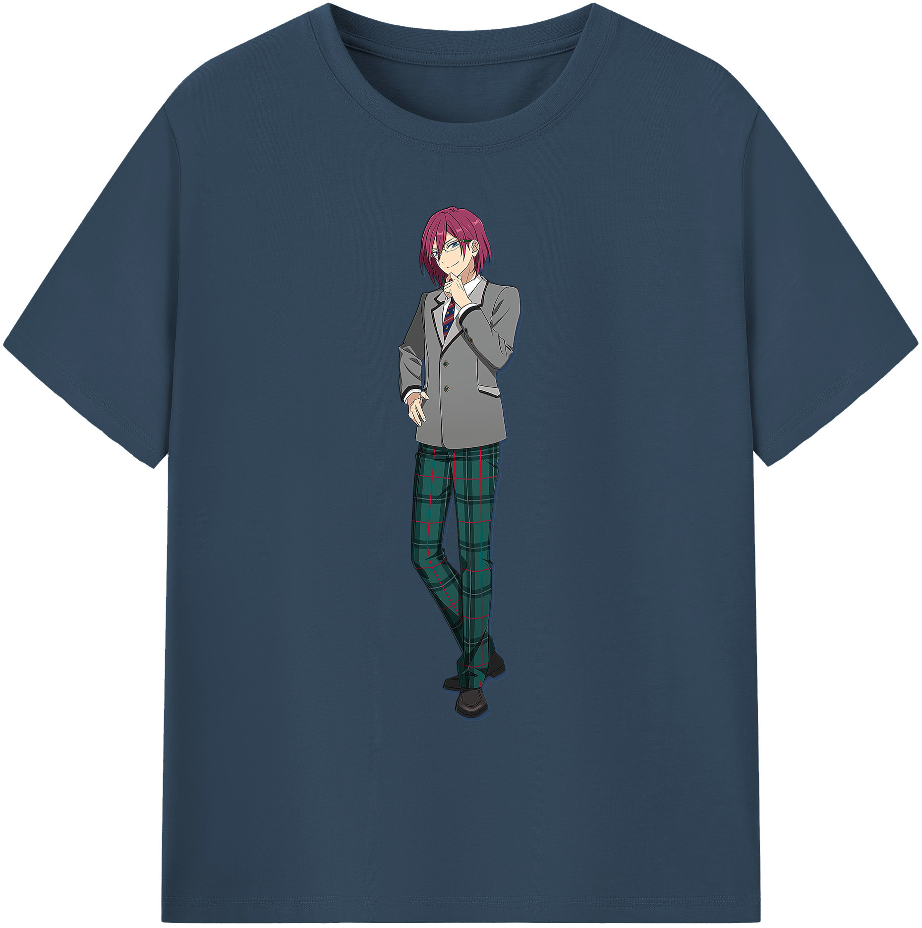 （画像用） あんさんぶるスターズ! Ensemble Stars 綿100％ メンズ半袖Tシャツ｜肌触りやわらか＆通気性