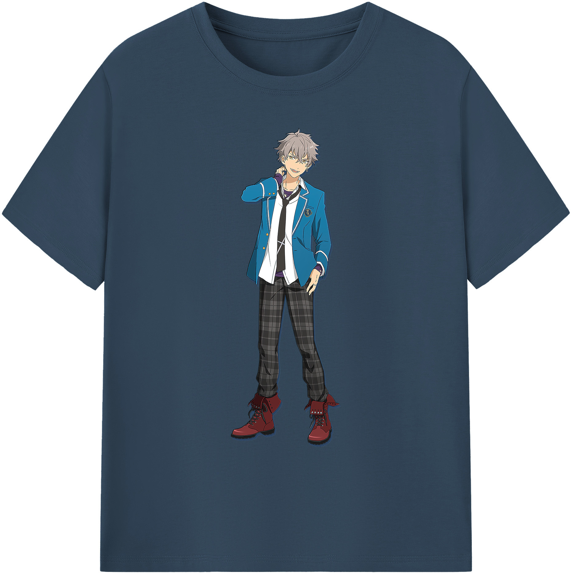 （画像用） あんさんぶるスターズ! Ensemble Stars 綿100％ メンズ半袖Tシャツ｜肌触りやわらか＆通気性