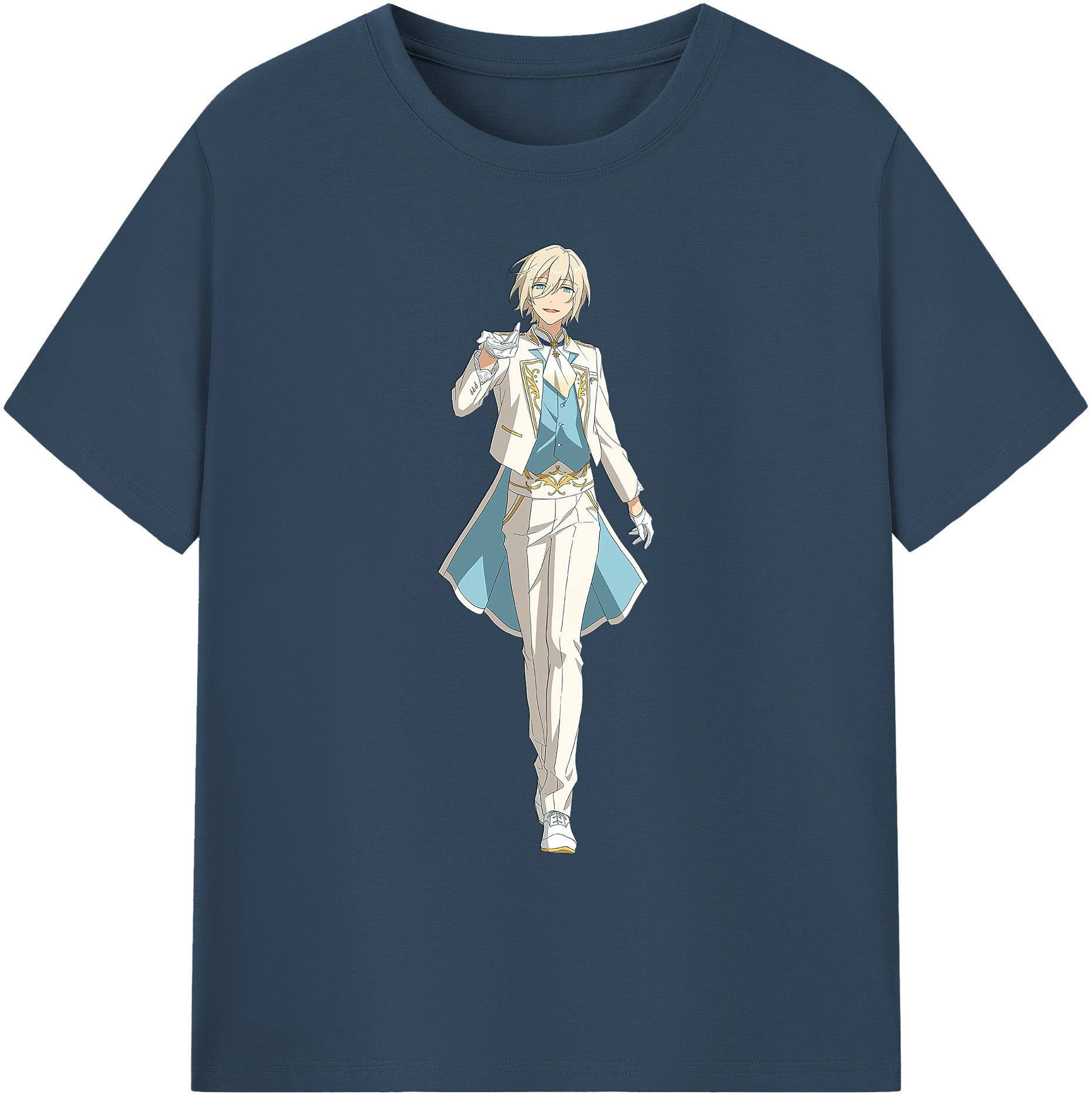 （画像用） あんさんぶるスターズ! Ensemble Stars 綿100％ メンズ半袖Tシャツ｜肌触りやわらか＆通気性