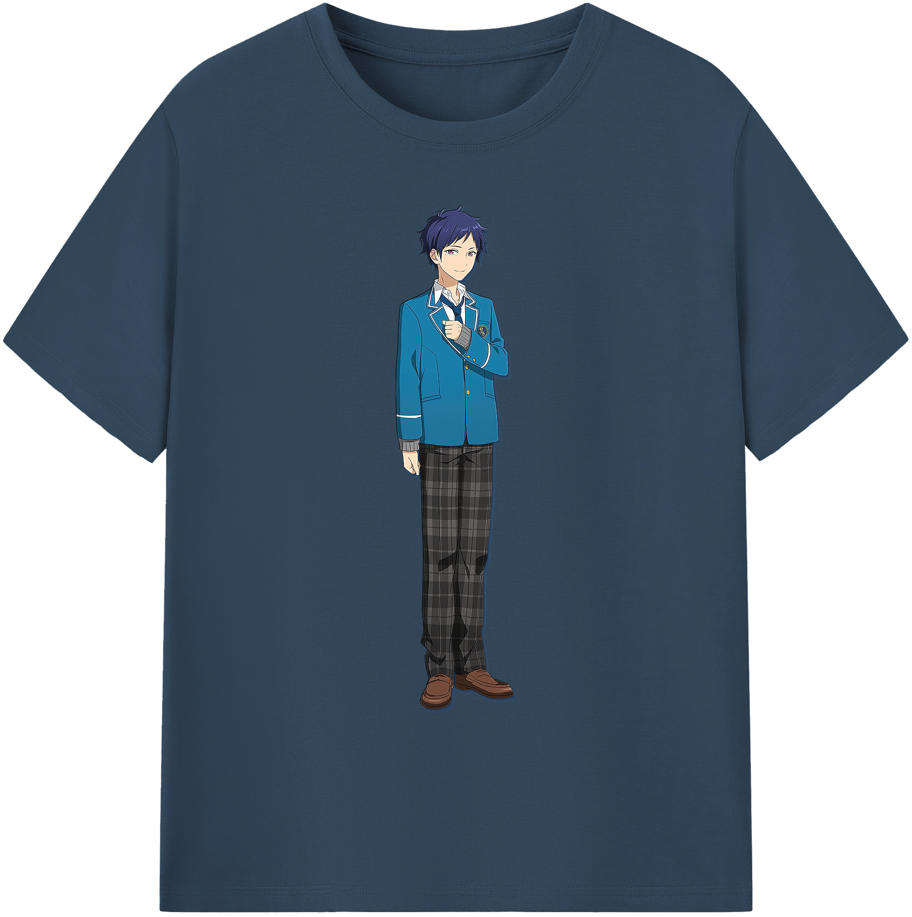 （画像用） あんさんぶるスターズ! Ensemble Stars 綿100％ メンズ半袖Tシャツ｜肌触りやわらか＆通気性