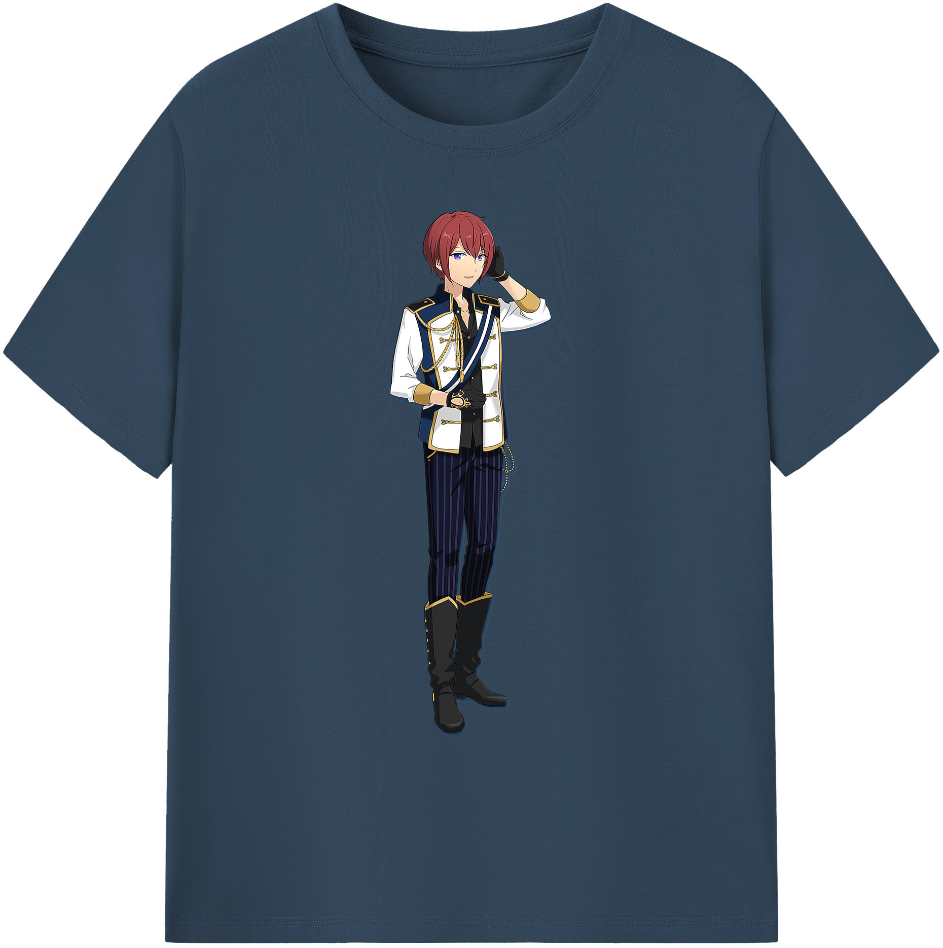 （画像用） あんさんぶるスターズ! Ensemble Stars 綿100％ メンズ半袖Tシャツ｜肌触りやわらか＆通気性