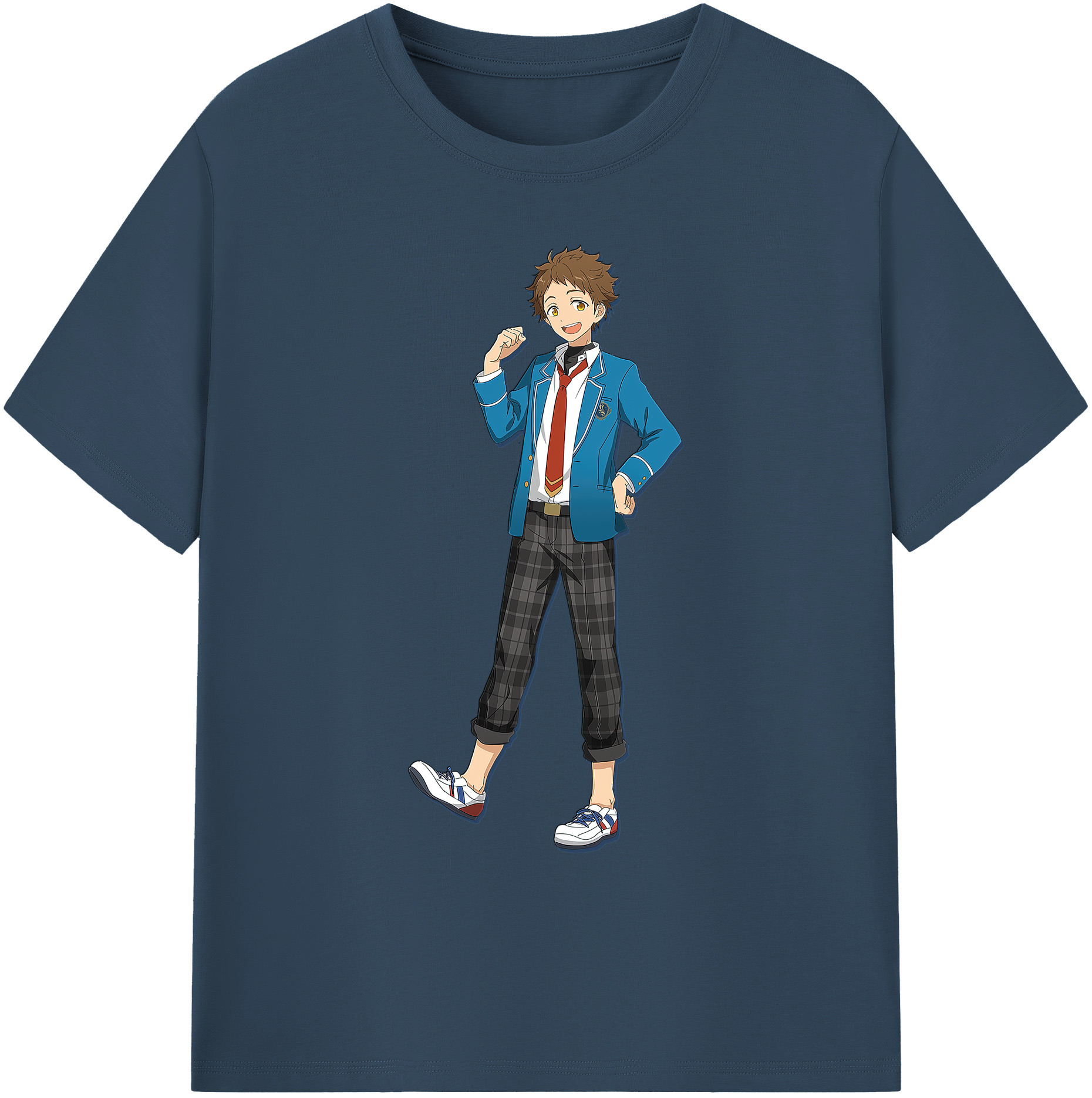 （画像用） あんさんぶるスターズ! Ensemble Stars 綿100％ メンズ半袖Tシャツ｜肌触りやわらか＆通気性