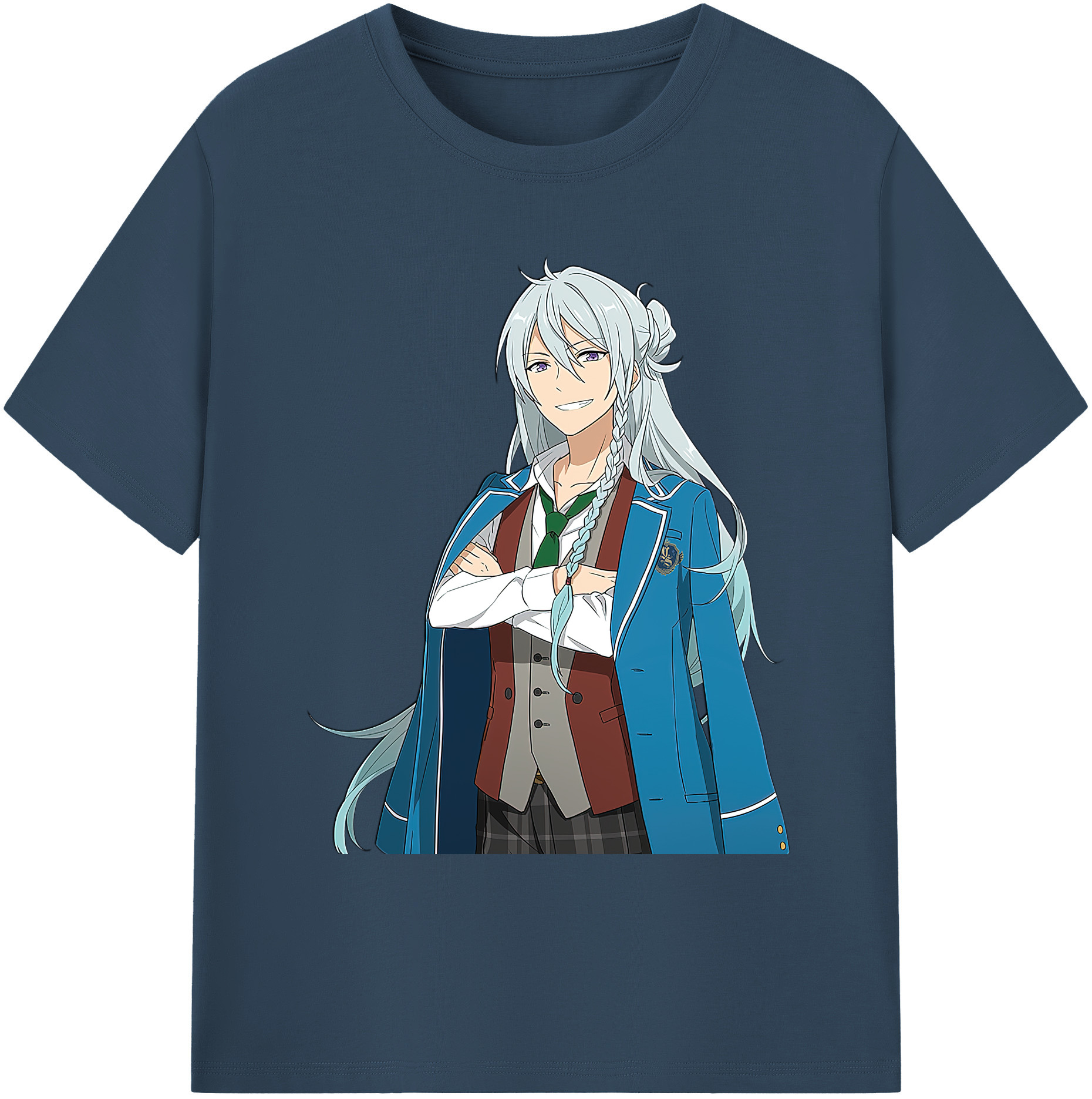 （画像用） あんさんぶるスターズ! Ensemble Stars 綿100％ メンズ半袖Tシャツ｜肌触りやわらか＆通気性