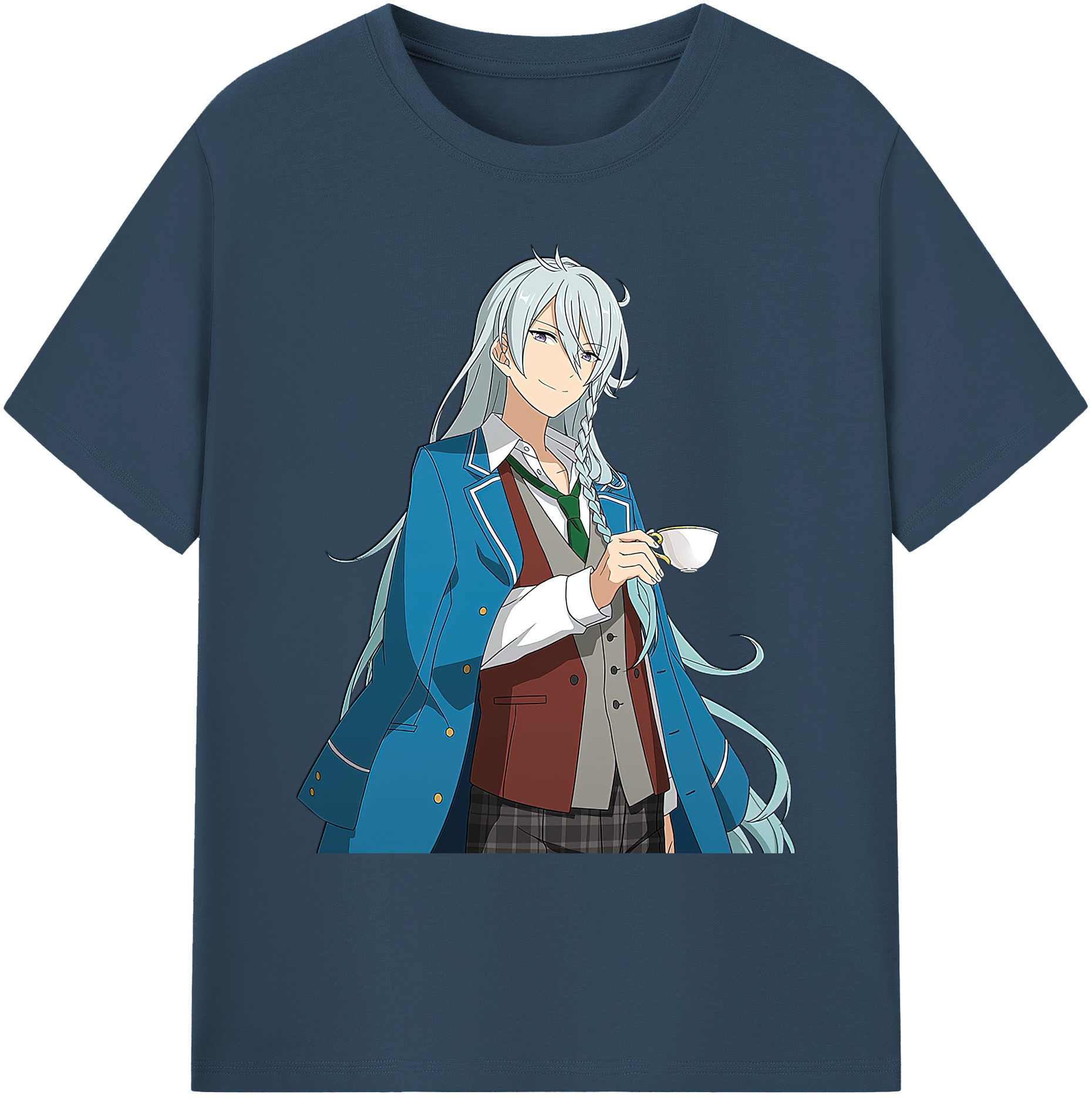（画像用） あんさんぶるスターズ! Ensemble Stars 綿100％ メンズ半袖Tシャツ｜肌触りやわらか＆通気性