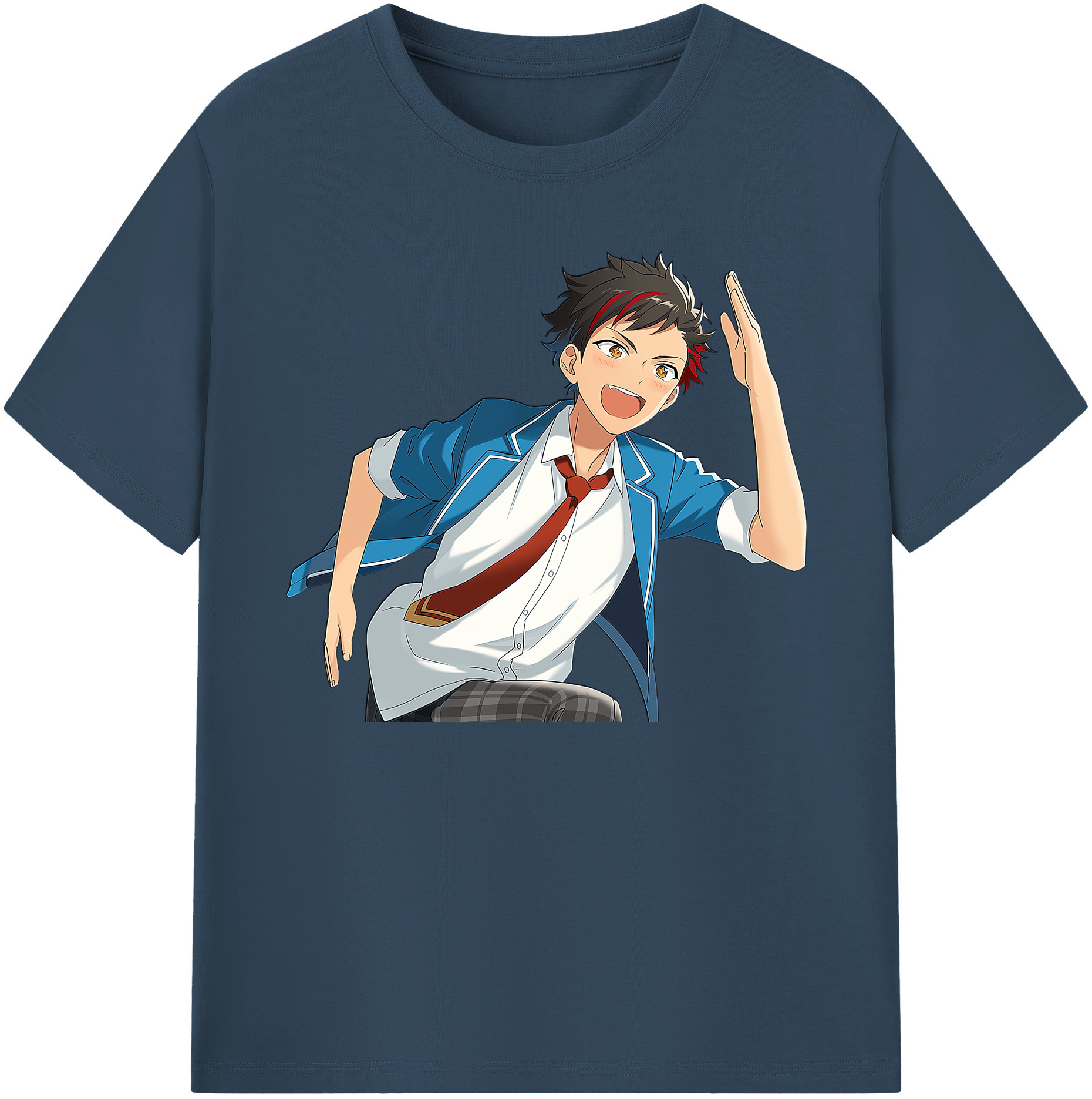（画像用） あんさんぶるスターズ! Ensemble Stars 綿100％ メンズ半袖Tシャツ｜肌触りやわらか＆通気性