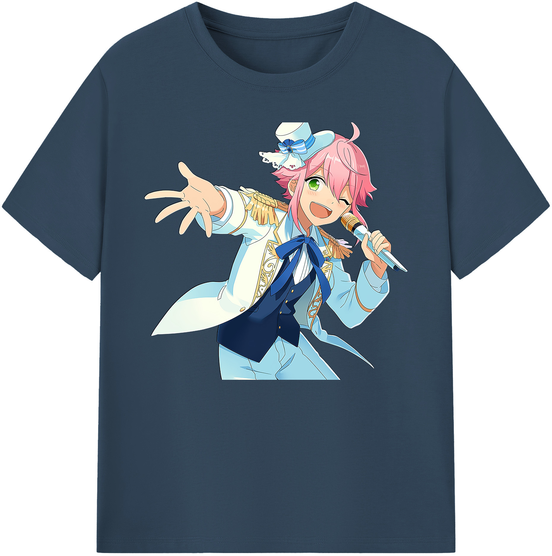 （画像用） あんさんぶるスターズ! Ensemble Stars 綿100％ メンズ半袖Tシャツ｜肌触りやわらか＆通気性