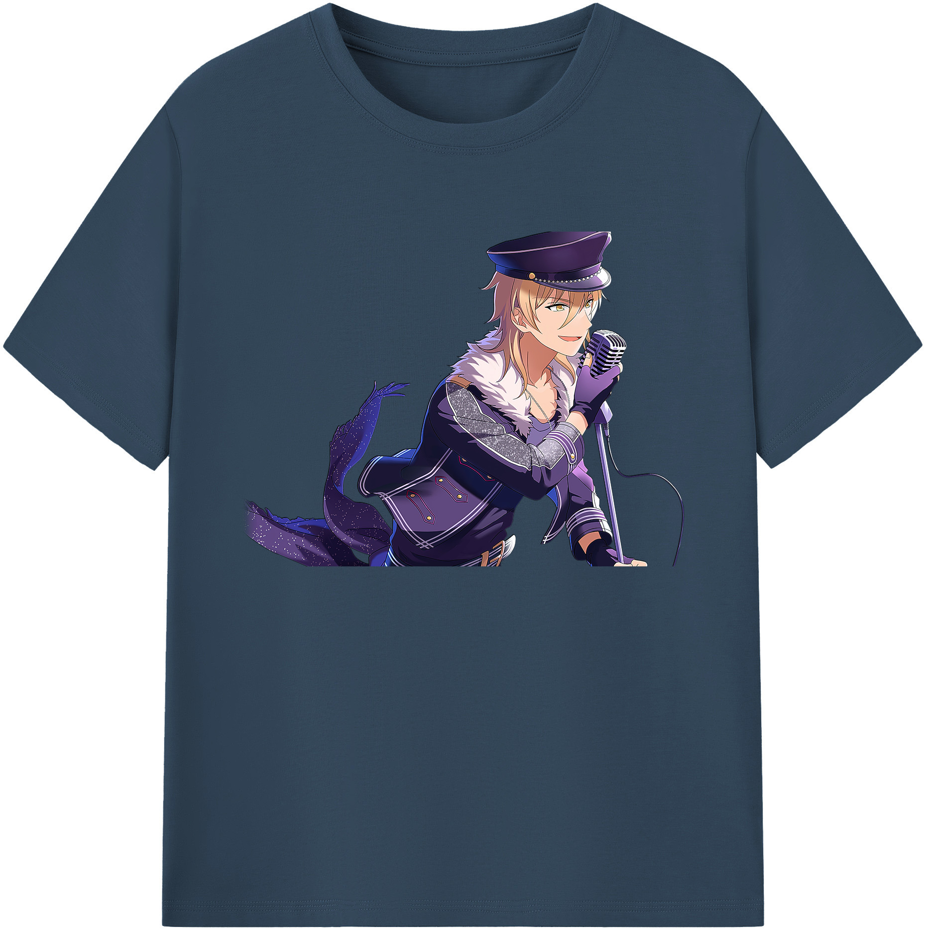 （画像用） あんさんぶるスターズ! Ensemble Stars 綿100％ メンズ半袖Tシャツ｜肌触りやわらか＆通気性