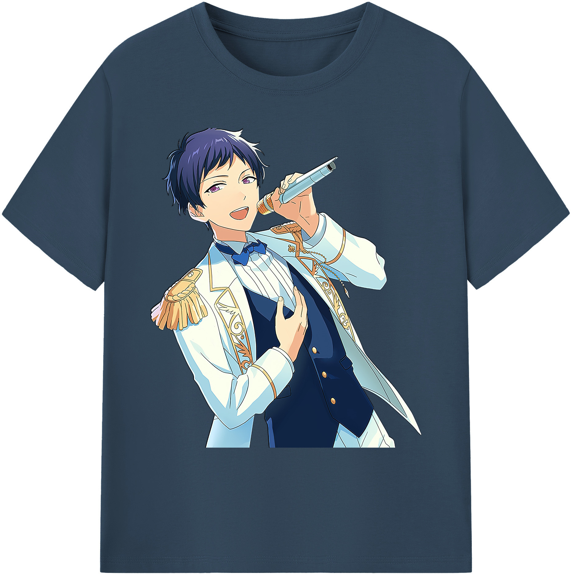 （画像用） あんさんぶるスターズ! Ensemble Stars 綿100％ メンズ半袖Tシャツ｜肌触りやわらか＆通気性