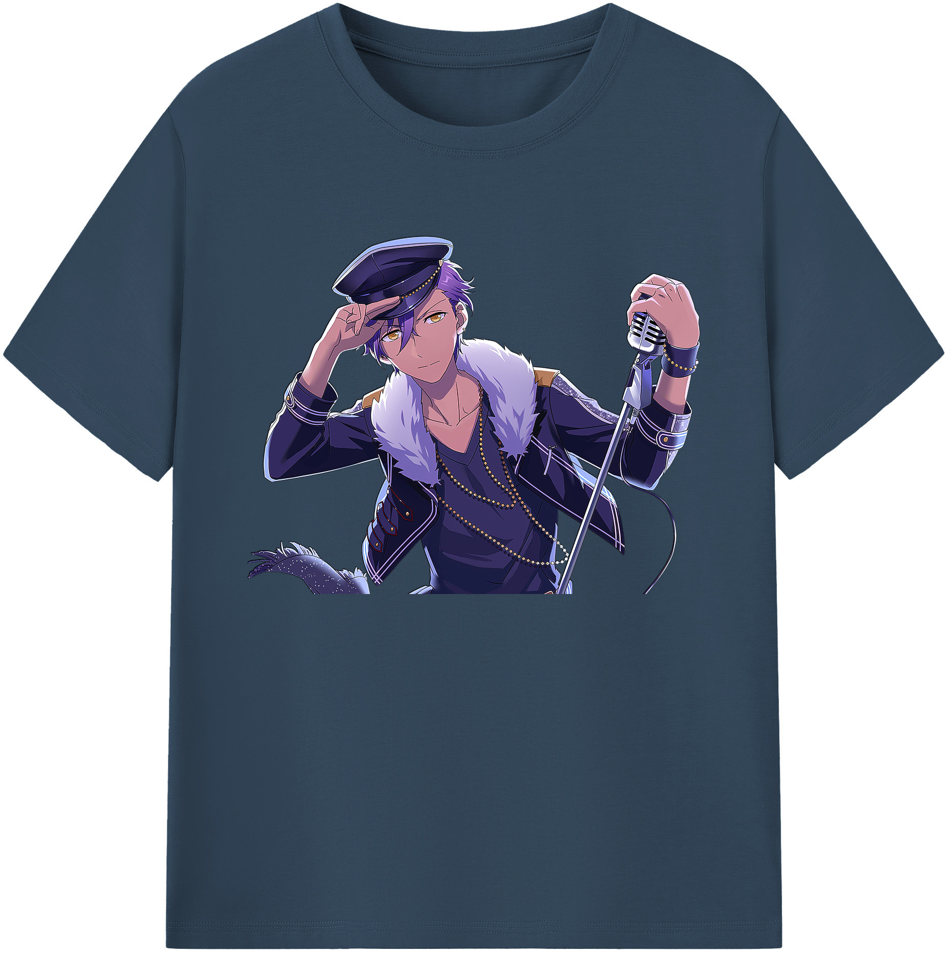 （画像用） あんさんぶるスターズ! Ensemble Stars 綿100％ メンズ半袖Tシャツ｜肌触りやわらか＆通気性