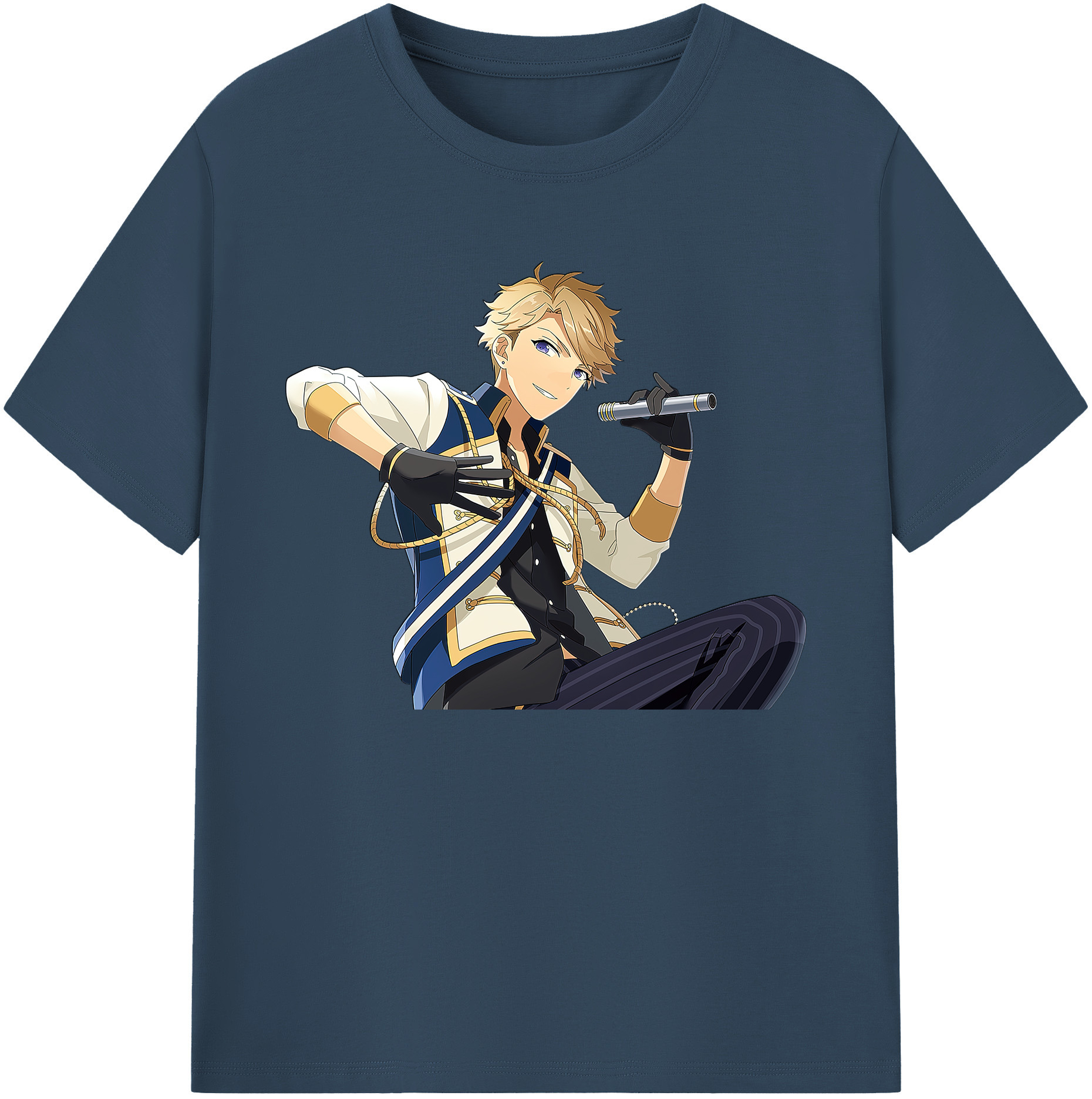 （画像用） あんさんぶるスターズ! Ensemble Stars 綿100％ メンズ半袖Tシャツ｜肌触りやわらか＆通気性