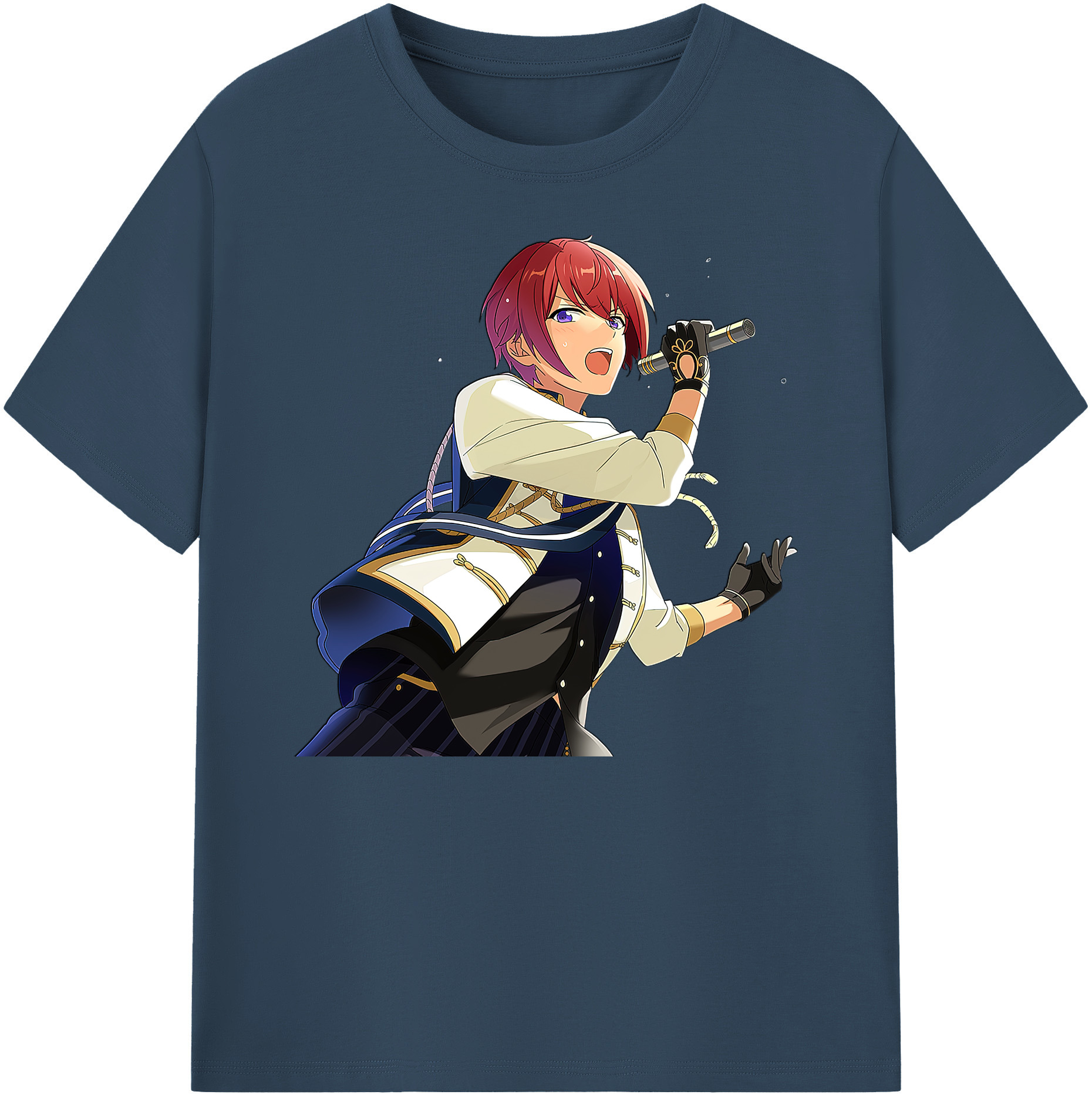 （画像用） あんさんぶるスターズ! Ensemble Stars 綿100％ メンズ半袖Tシャツ｜肌触りやわらか＆通気性