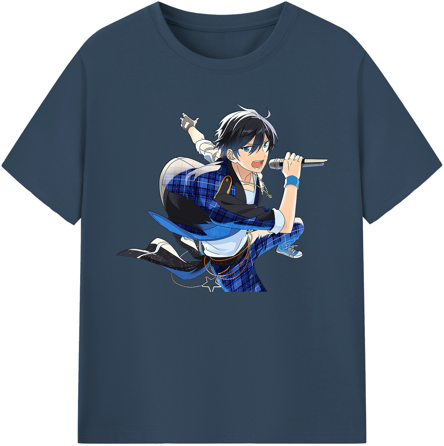 （画像用） あんさんぶるスターズ! Ensemble Stars 綿100％ メンズ半袖Tシャツ｜肌触りやわらか＆通気性
