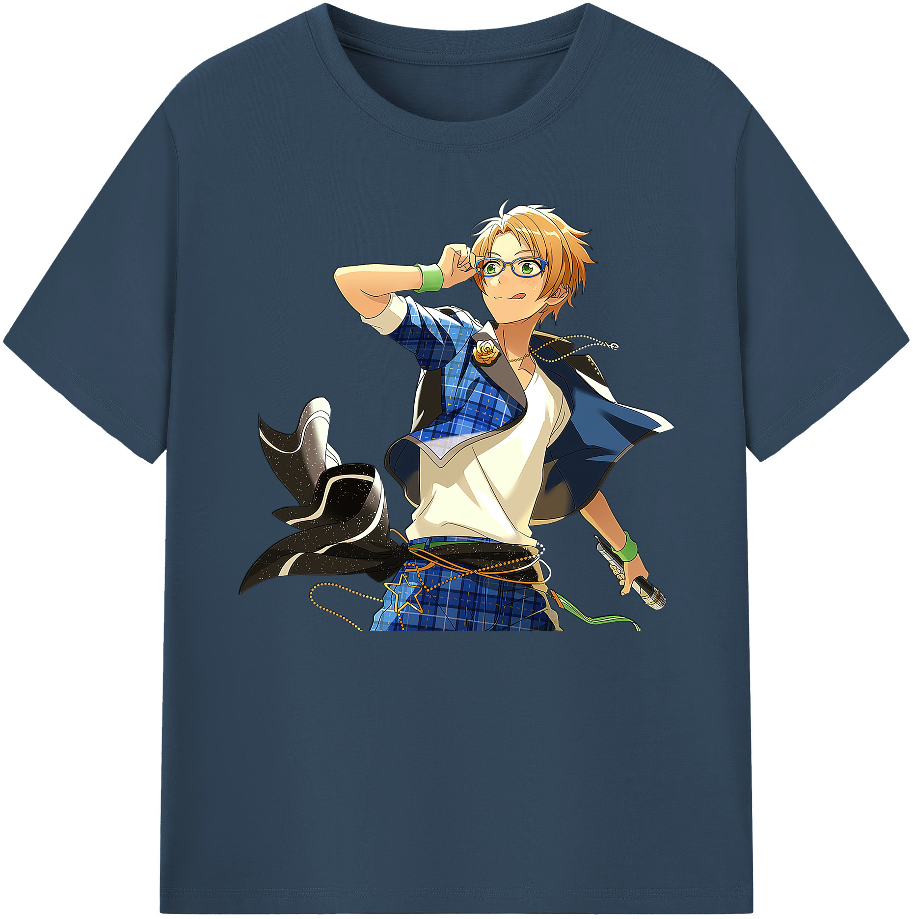 （画像用） あんさんぶるスターズ! Ensemble Stars 綿100％ メンズ半袖Tシャツ｜肌触りやわらか＆通気性
