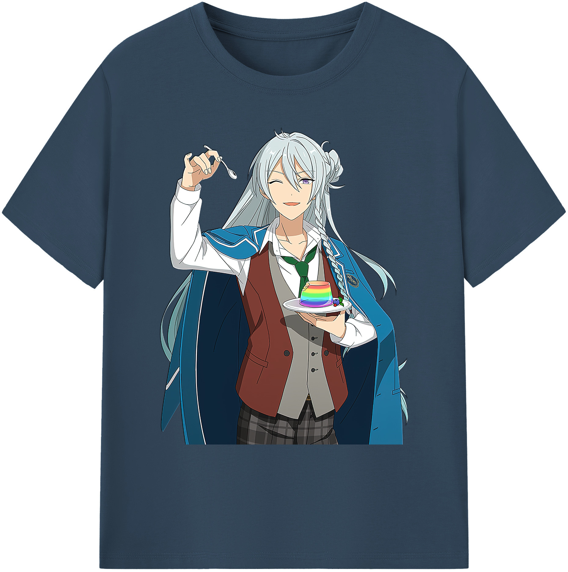 （画像用） あんさんぶるスターズ! Ensemble Stars 綿100％ メンズ半袖Tシャツ｜肌触りやわらか＆通気性