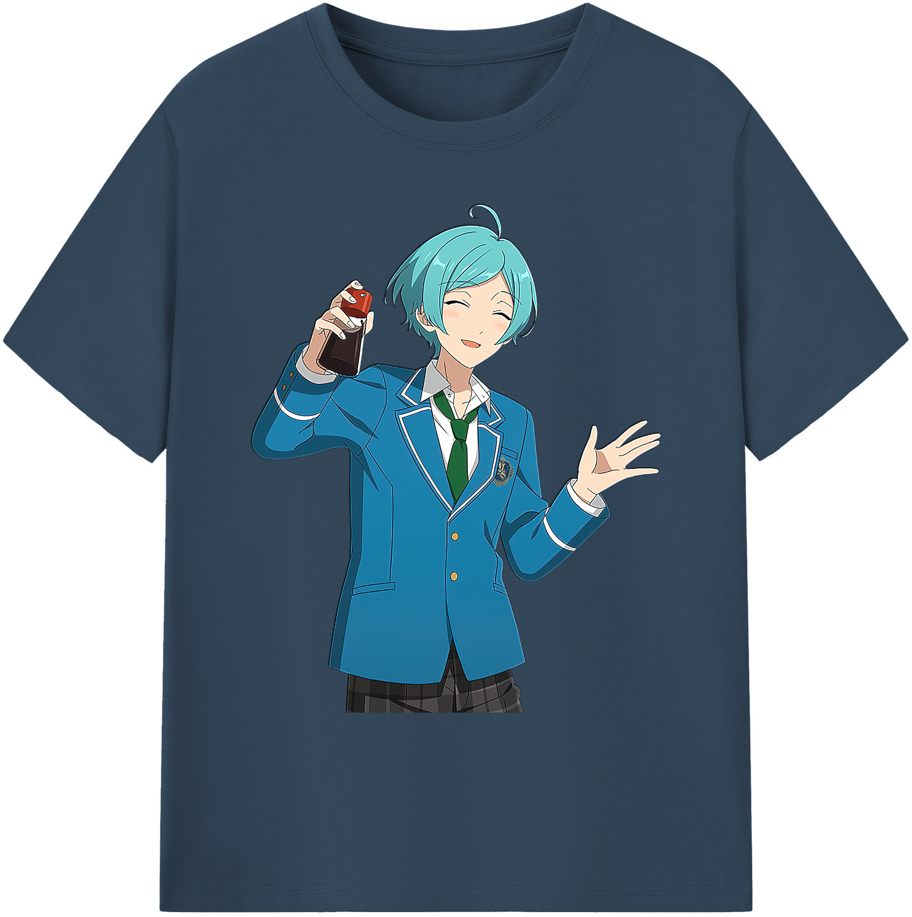 （画像用） あんさんぶるスターズ! Ensemble Stars 綿100％ メンズ半袖Tシャツ｜肌触りやわらか＆通気性