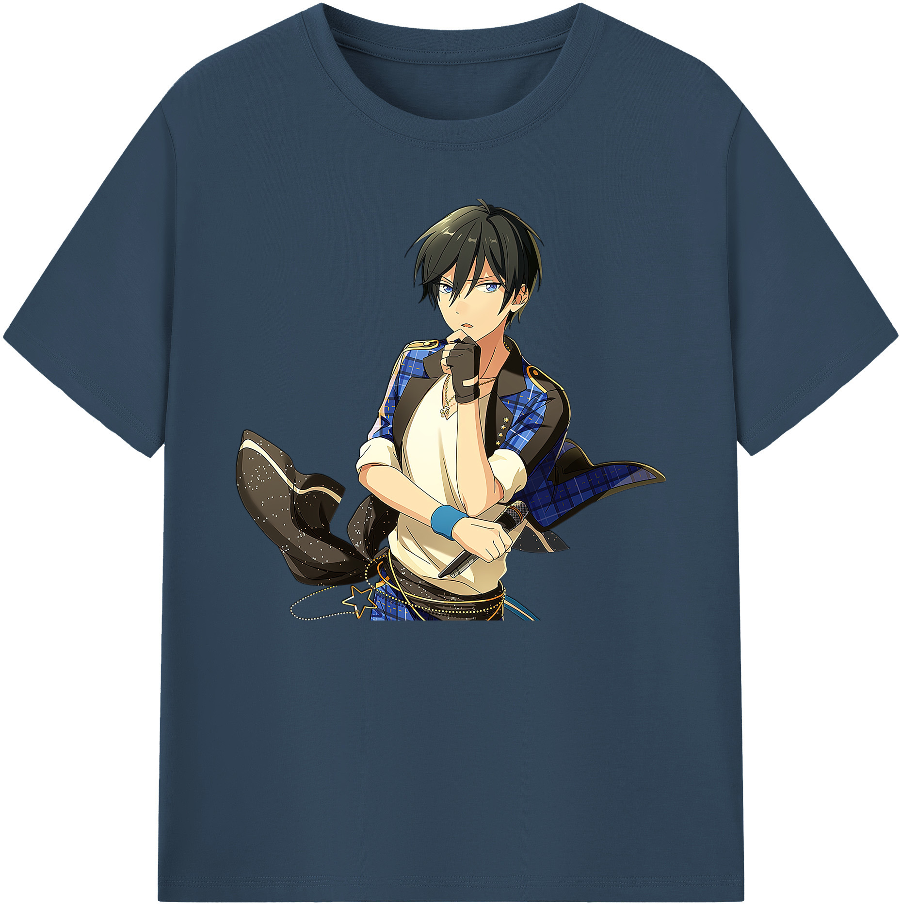 （画像用） あんさんぶるスターズ! Ensemble Stars 綿100％ メンズ半袖Tシャツ｜肌触りやわらか＆通気性