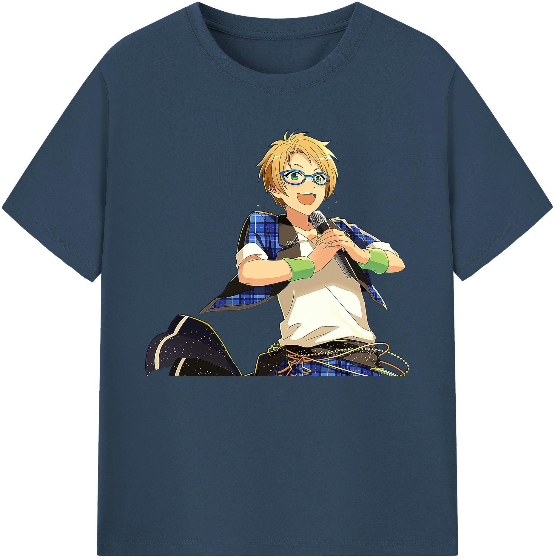 （画像用） あんさんぶるスターズ! Ensemble Stars 綿100％ メンズ半袖Tシャツ｜肌触りやわらか＆通気性