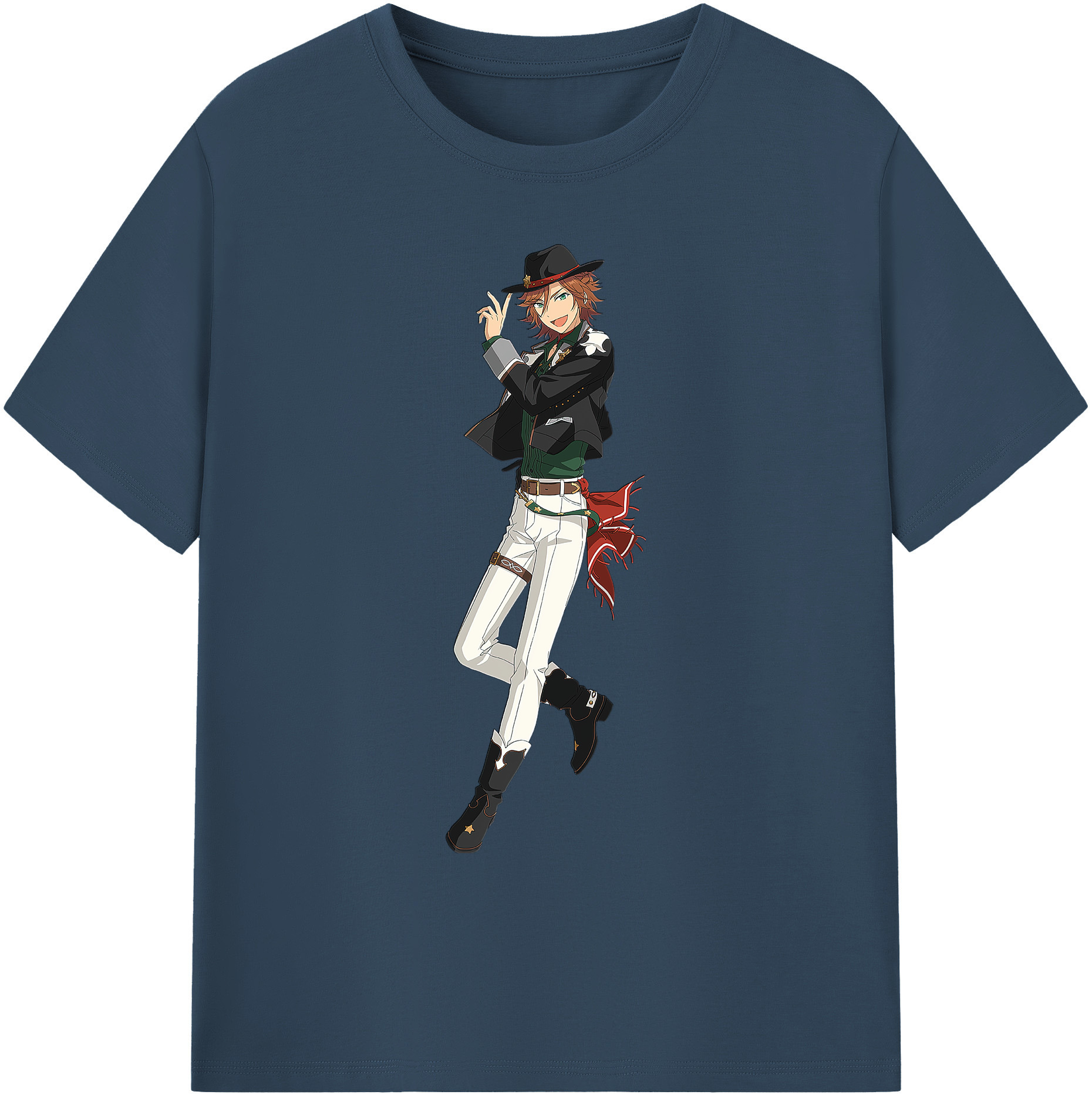 （画像用） あんさんぶるスターズ! Ensemble Stars 綿100％ メンズ半袖Tシャツ｜肌触りやわらか＆通気性