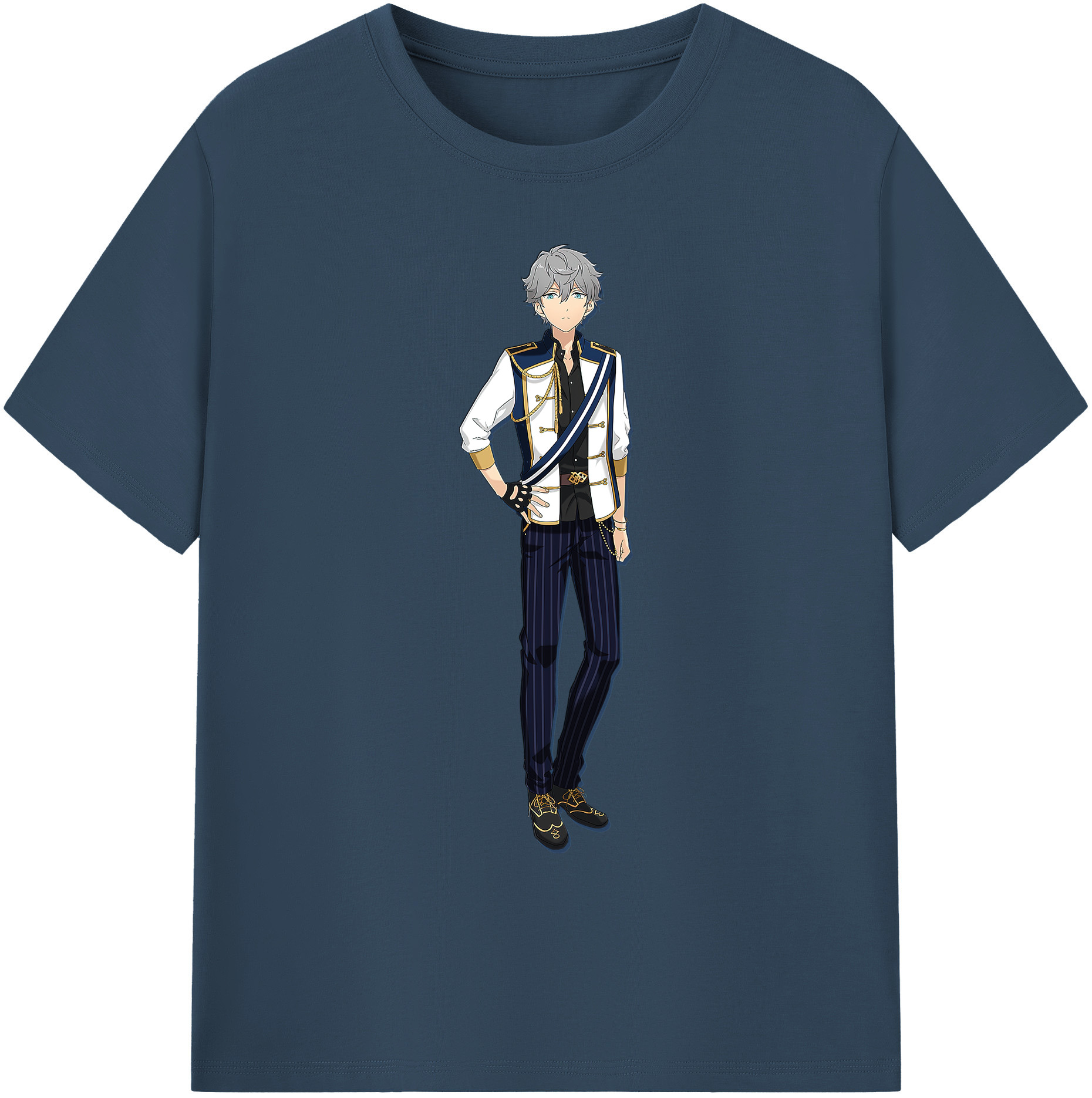 （画像用） あんさんぶるスターズ! Ensemble Stars 綿100％ メンズ半袖Tシャツ｜肌触りやわらか＆通気性