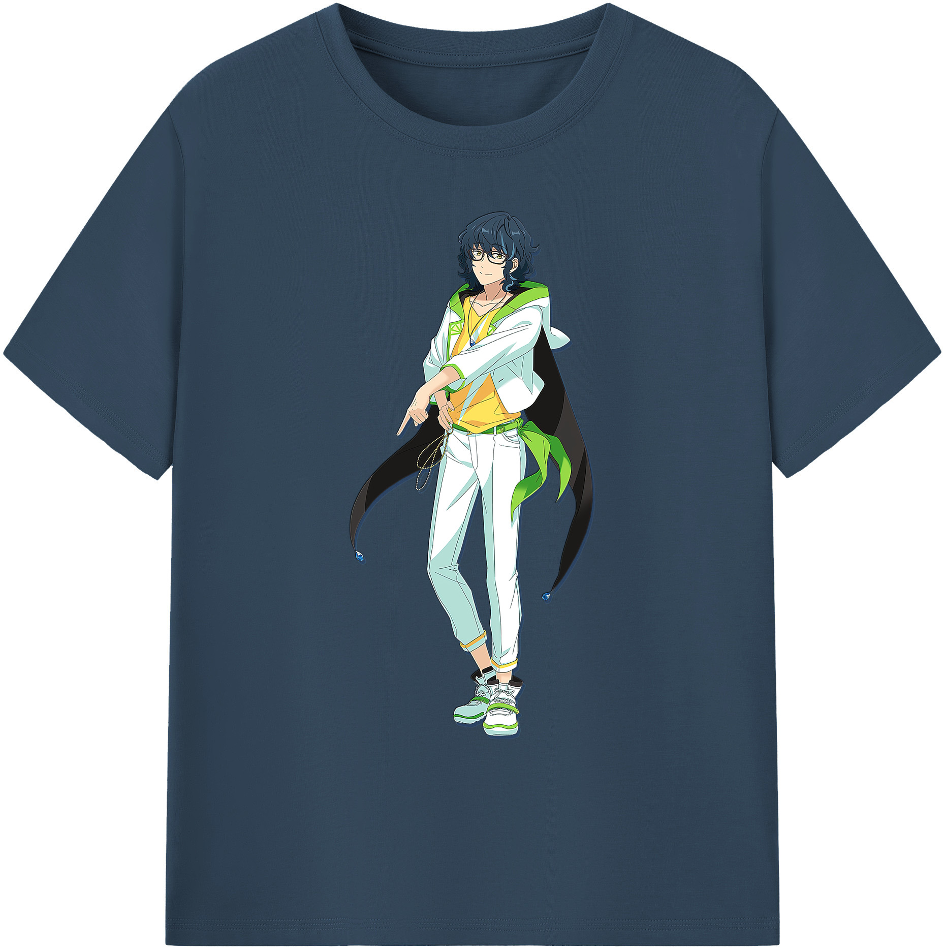（画像用） あんさんぶるスターズ! Ensemble Stars 綿100％ メンズ半袖Tシャツ｜肌触りやわらか＆通気性