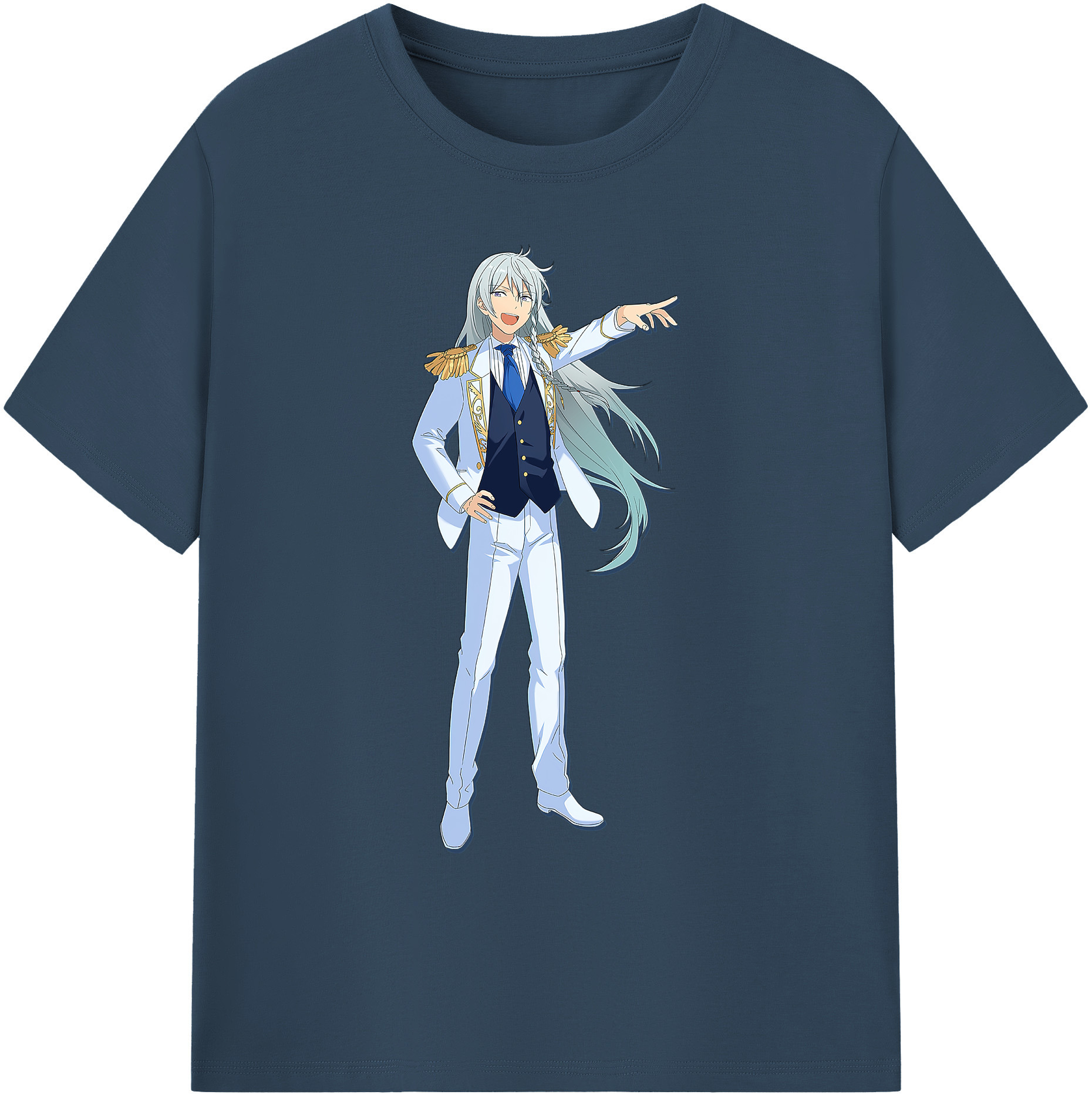 （画像用） あんさんぶるスターズ! Ensemble Stars 綿100％ メンズ半袖Tシャツ｜肌触りやわらか＆通気性