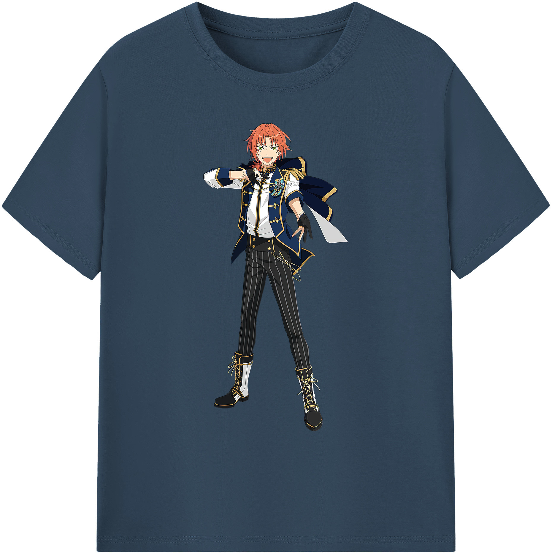 （画像用） あんさんぶるスターズ! Ensemble Stars 綿100％ メンズ半袖Tシャツ｜肌触りやわらか＆通気性