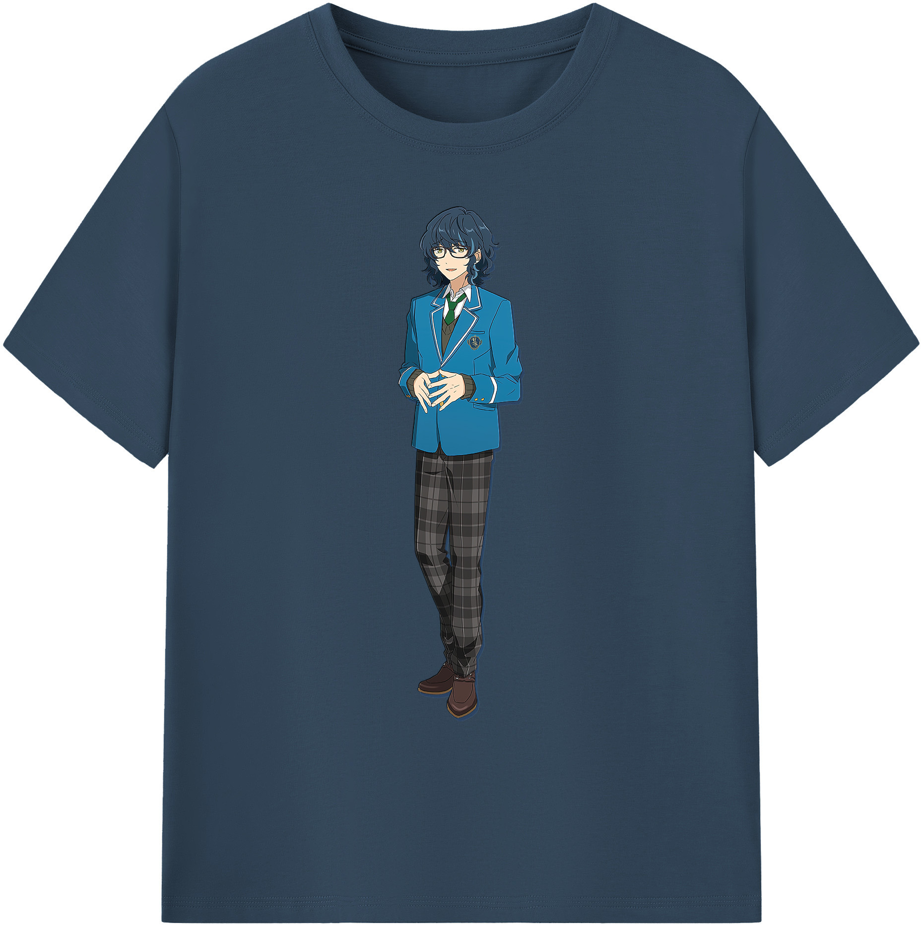 （画像用） あんさんぶるスターズ! Ensemble Stars 綿100％ メンズ半袖Tシャツ｜肌触りやわらか＆通気性