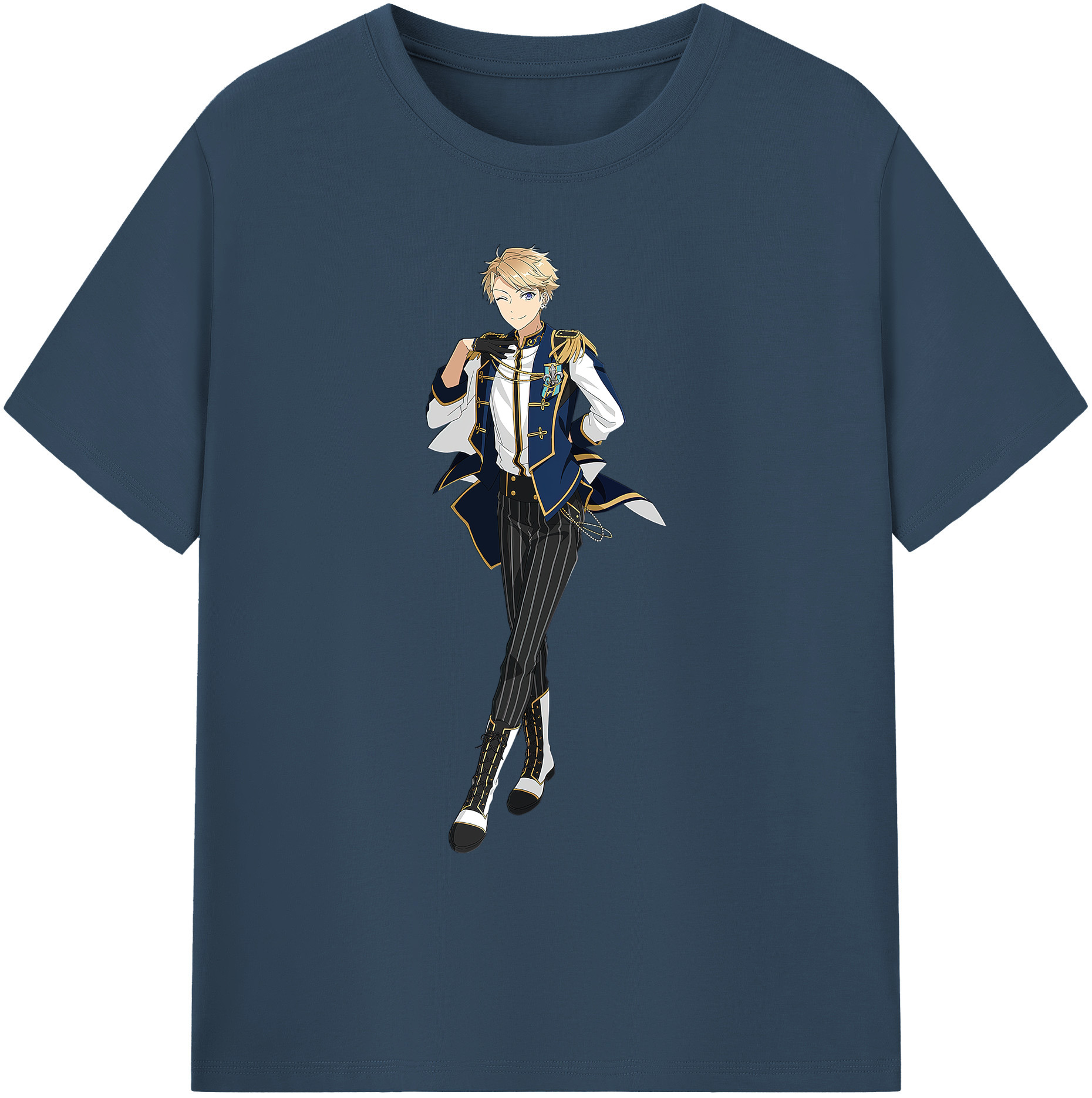 （画像用） あんさんぶるスターズ! Ensemble Stars 綿100％ メンズ半袖Tシャツ｜肌触りやわらか＆通気性
