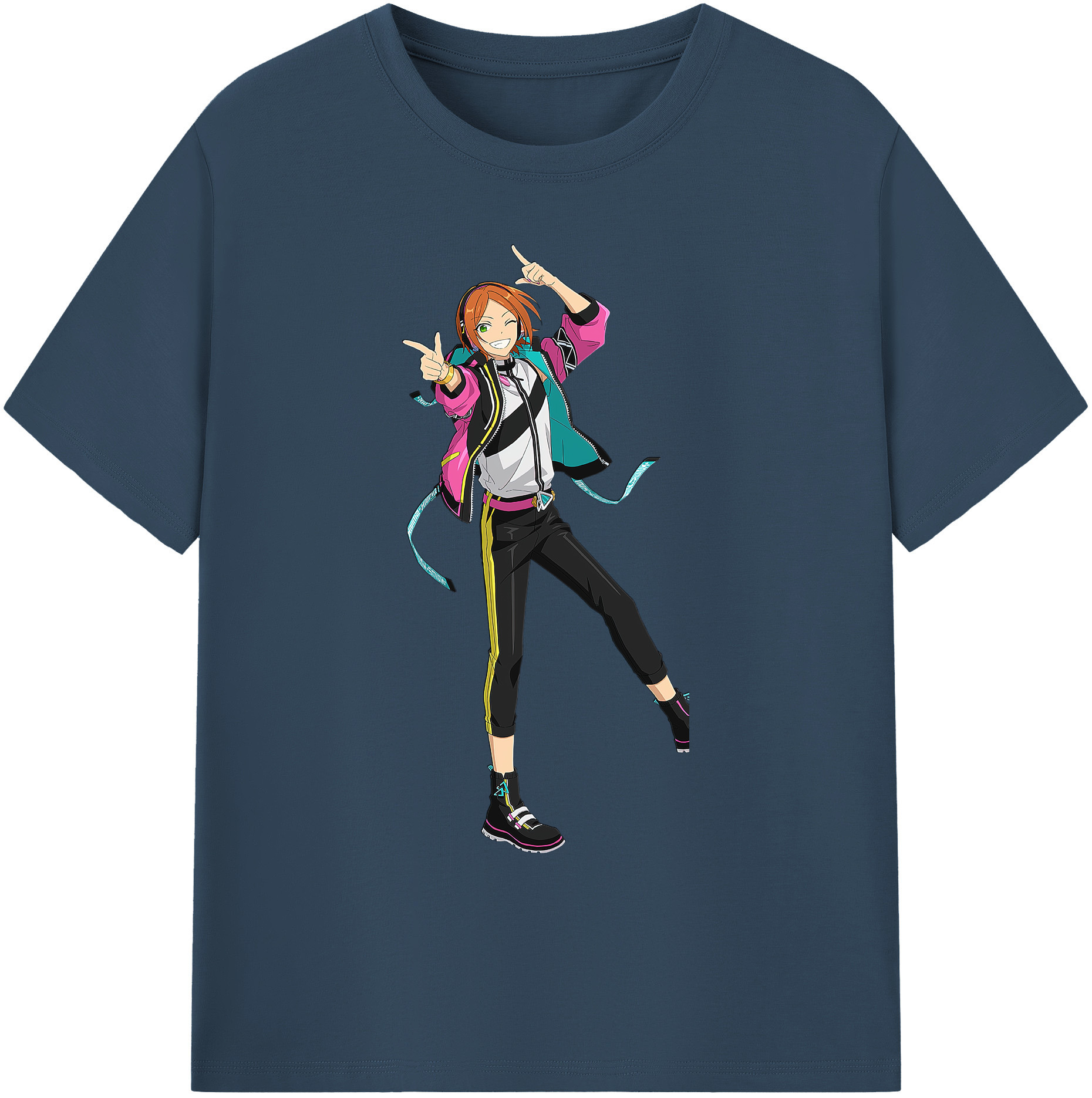 （画像用） あんさんぶるスターズ! Ensemble Stars 綿100％ メンズ半袖Tシャツ｜肌触りやわらか＆通気性
