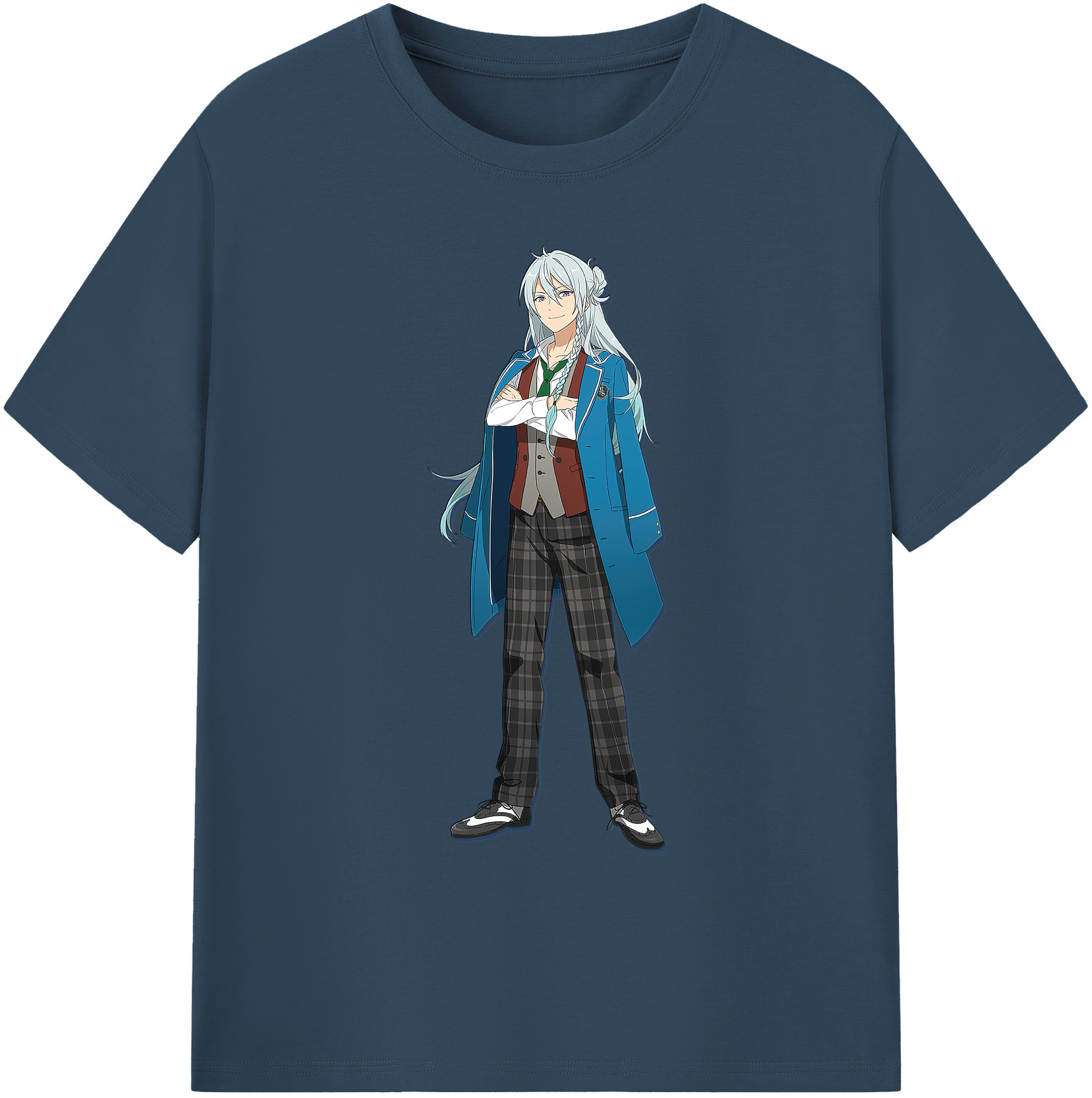 （画像用） あんさんぶるスターズ! Ensemble Stars 綿100％ メンズ半袖Tシャツ｜肌触りやわらか＆通気性