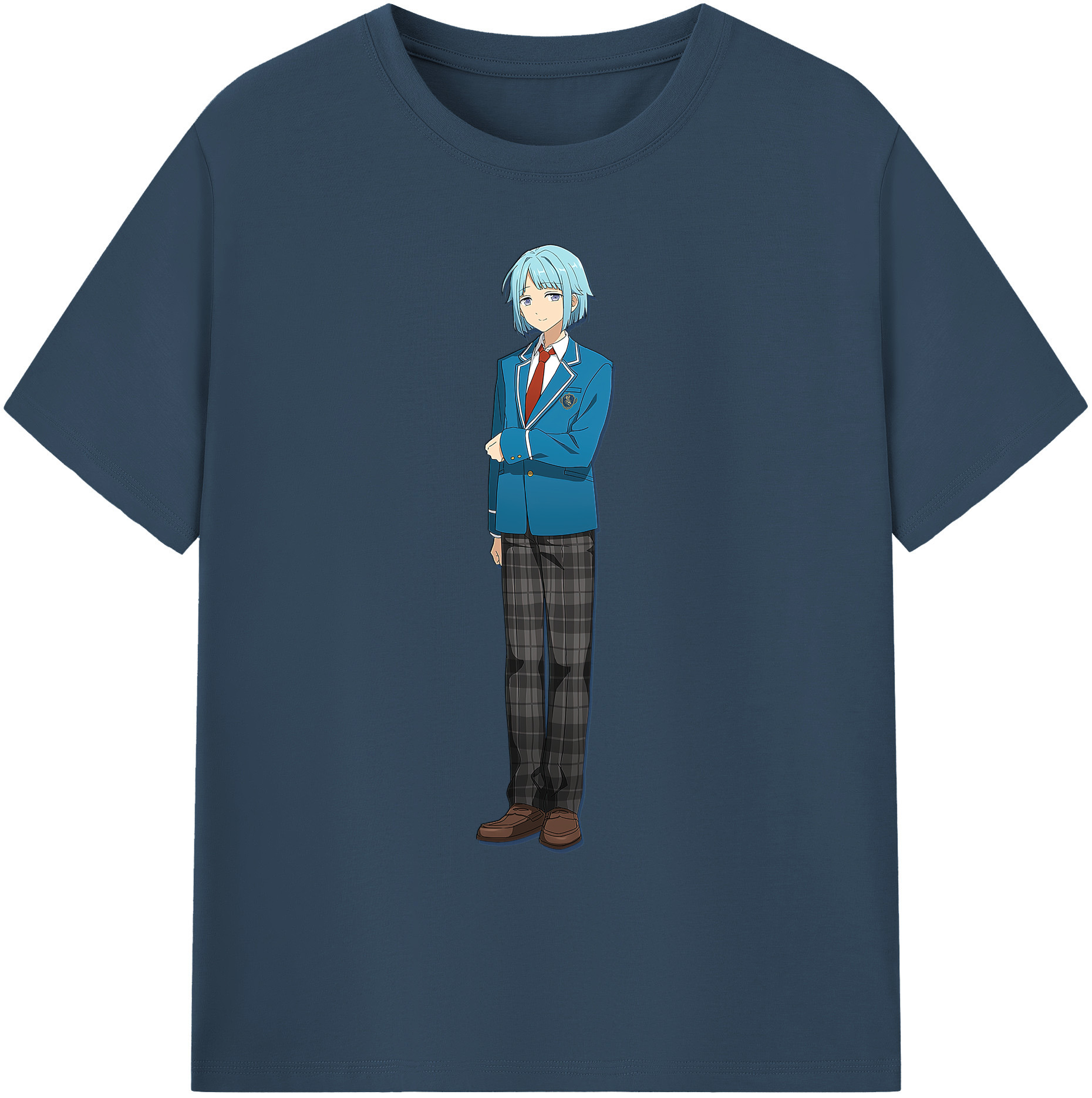 （画像用） あんさんぶるスターズ! Ensemble Stars 綿100％ メンズ半袖Tシャツ｜肌触りやわらか＆通気性