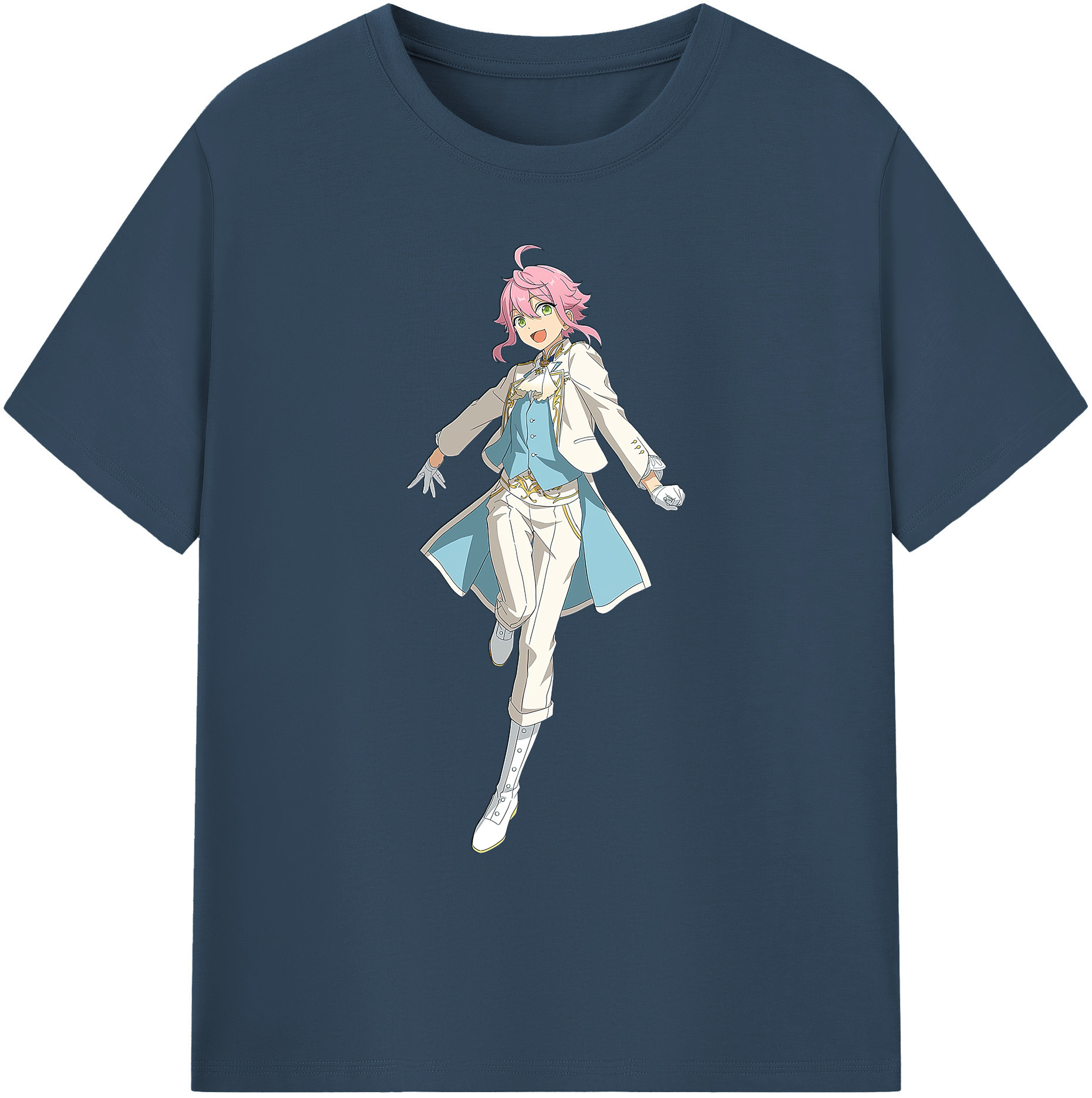 （画像用） あんさんぶるスターズ! Ensemble Stars 綿100％ メンズ半袖Tシャツ｜肌触りやわらか＆通気性