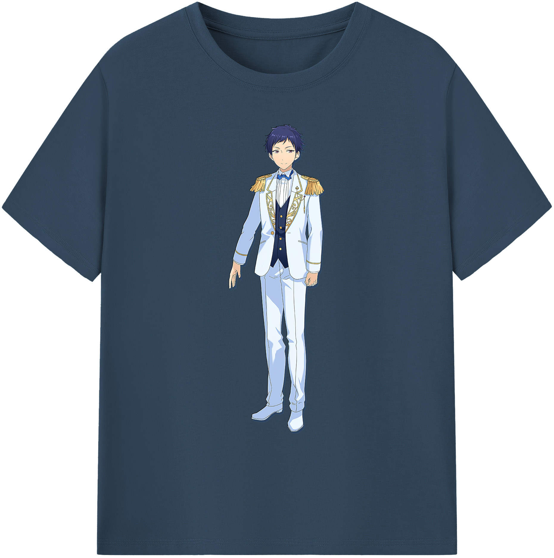 （画像用） あんさんぶるスターズ! Ensemble Stars 綿100％ メンズ半袖Tシャツ｜肌触りやわらか＆通気性