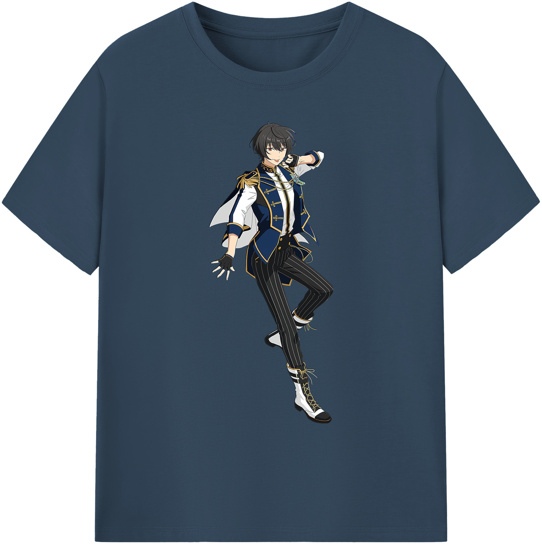 （画像用） あんさんぶるスターズ! Ensemble Stars 綿100％ メンズ半袖Tシャツ｜肌触りやわらか＆通気性