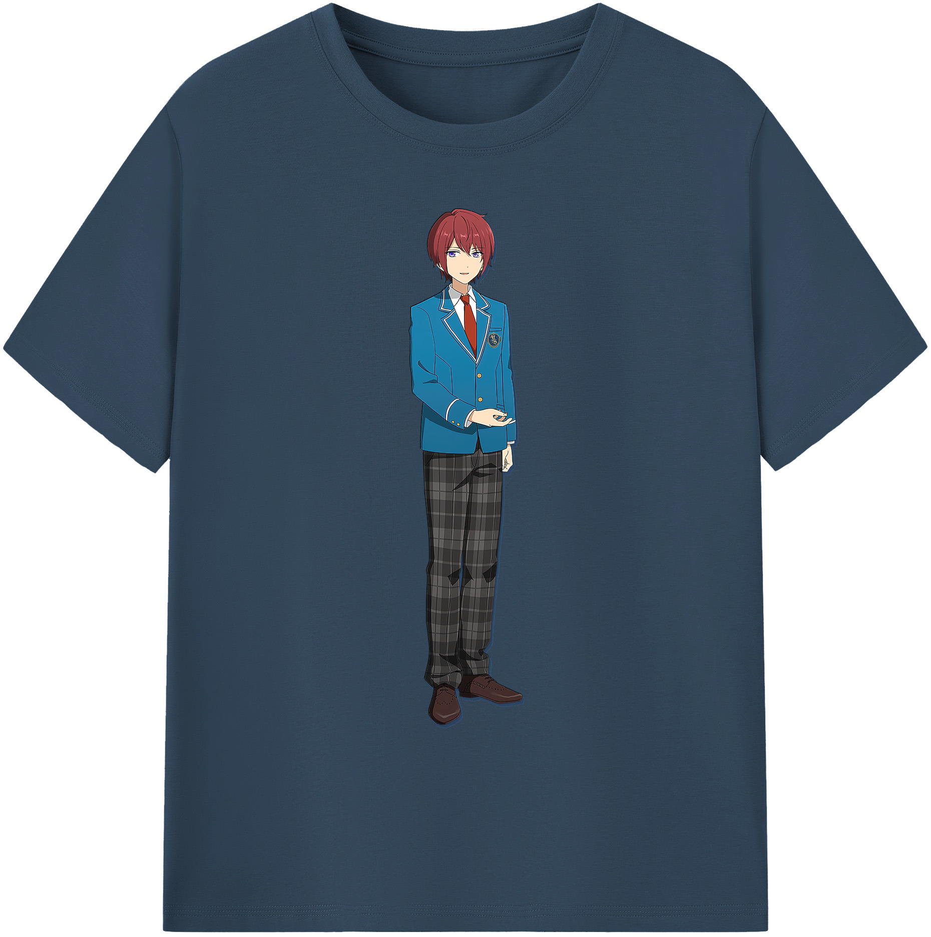 （画像用） あんさんぶるスターズ! Ensemble Stars 綿100％ メンズ半袖Tシャツ｜肌触りやわらか＆通気性