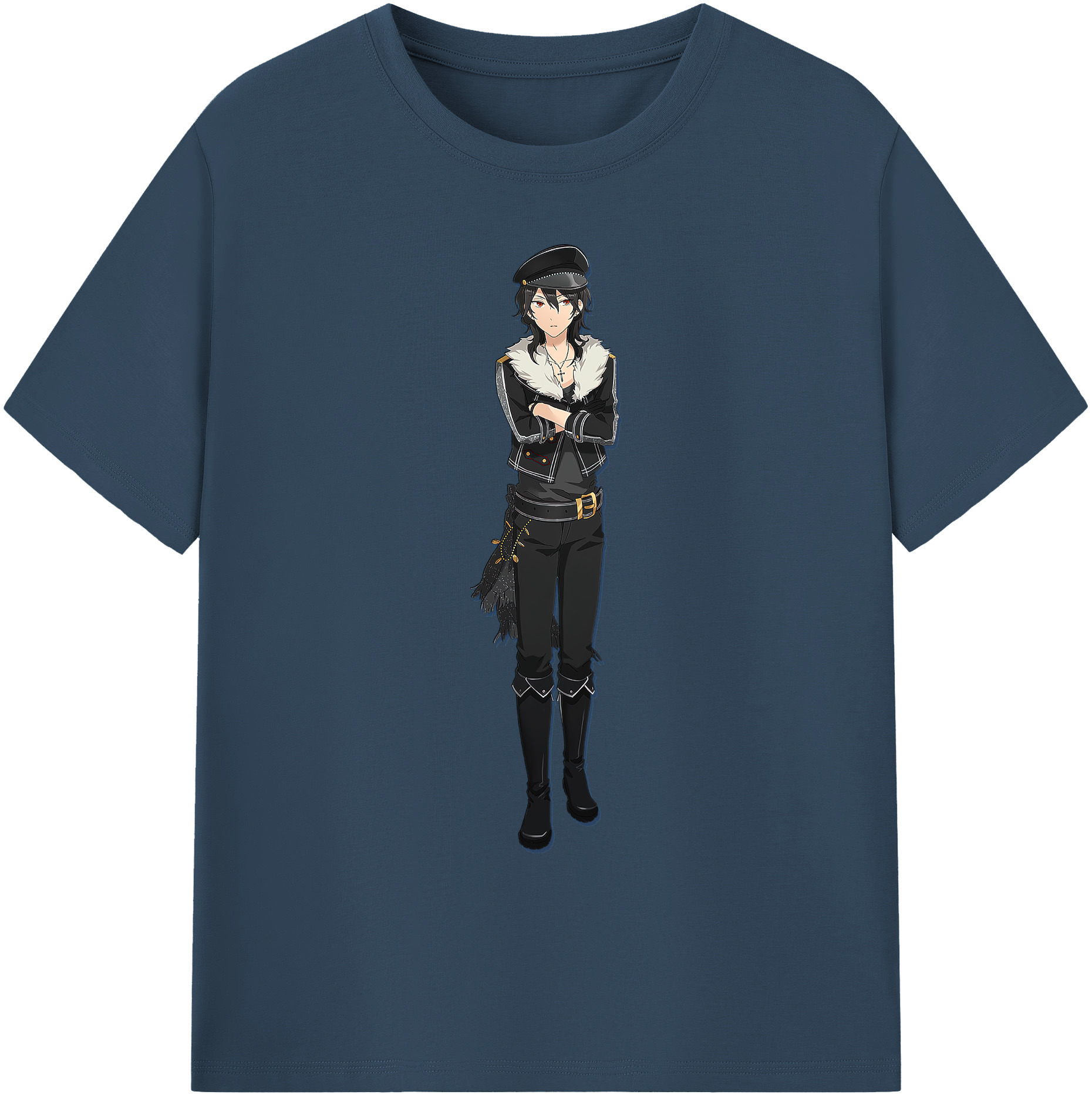 （画像用） あんさんぶるスターズ! Ensemble Stars 綿100％ メンズ半袖Tシャツ｜肌触りやわらか＆通気性