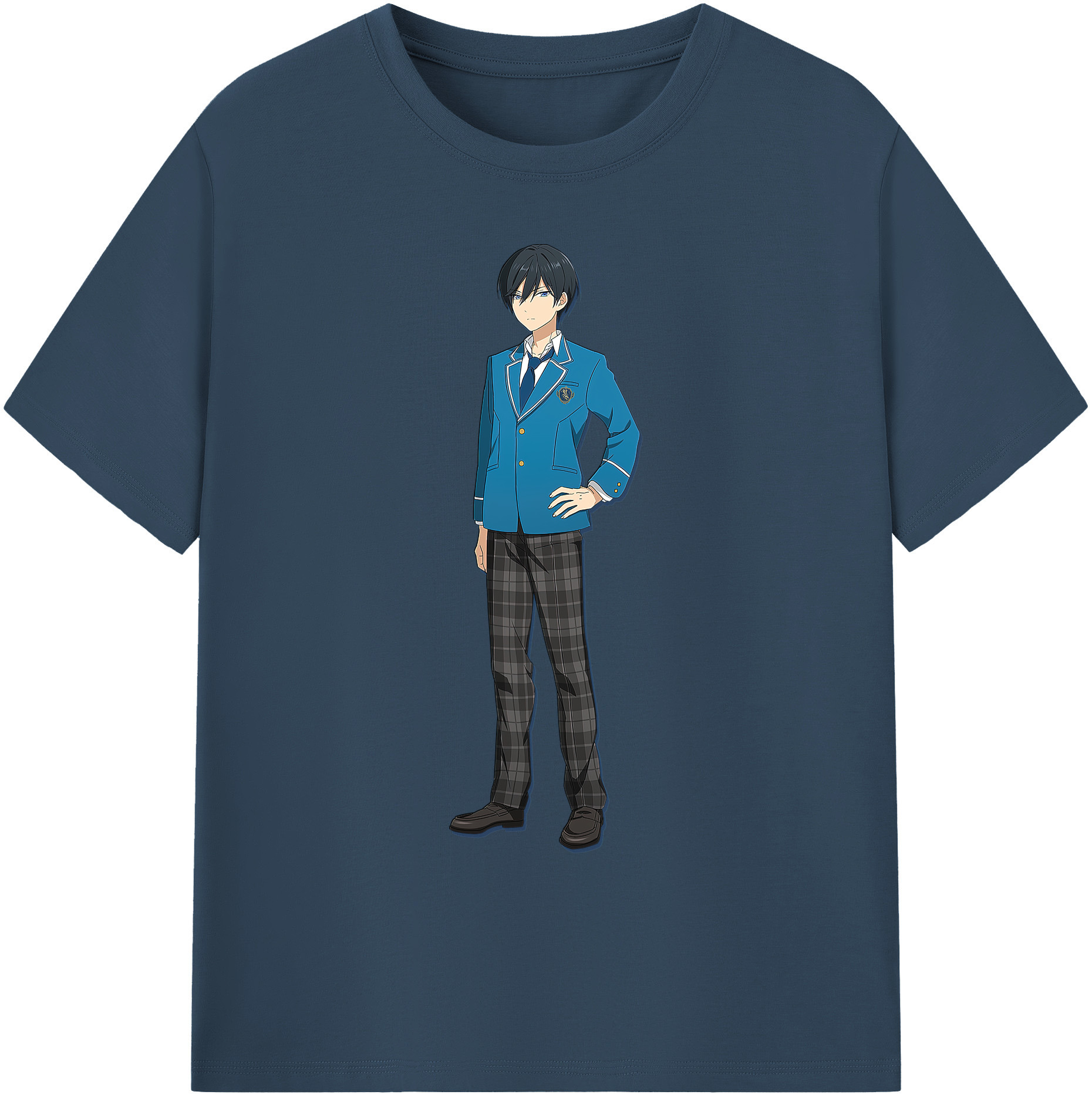 （画像用） あんさんぶるスターズ! Ensemble Stars 綿100％ メンズ半袖Tシャツ｜肌触りやわらか＆通気性