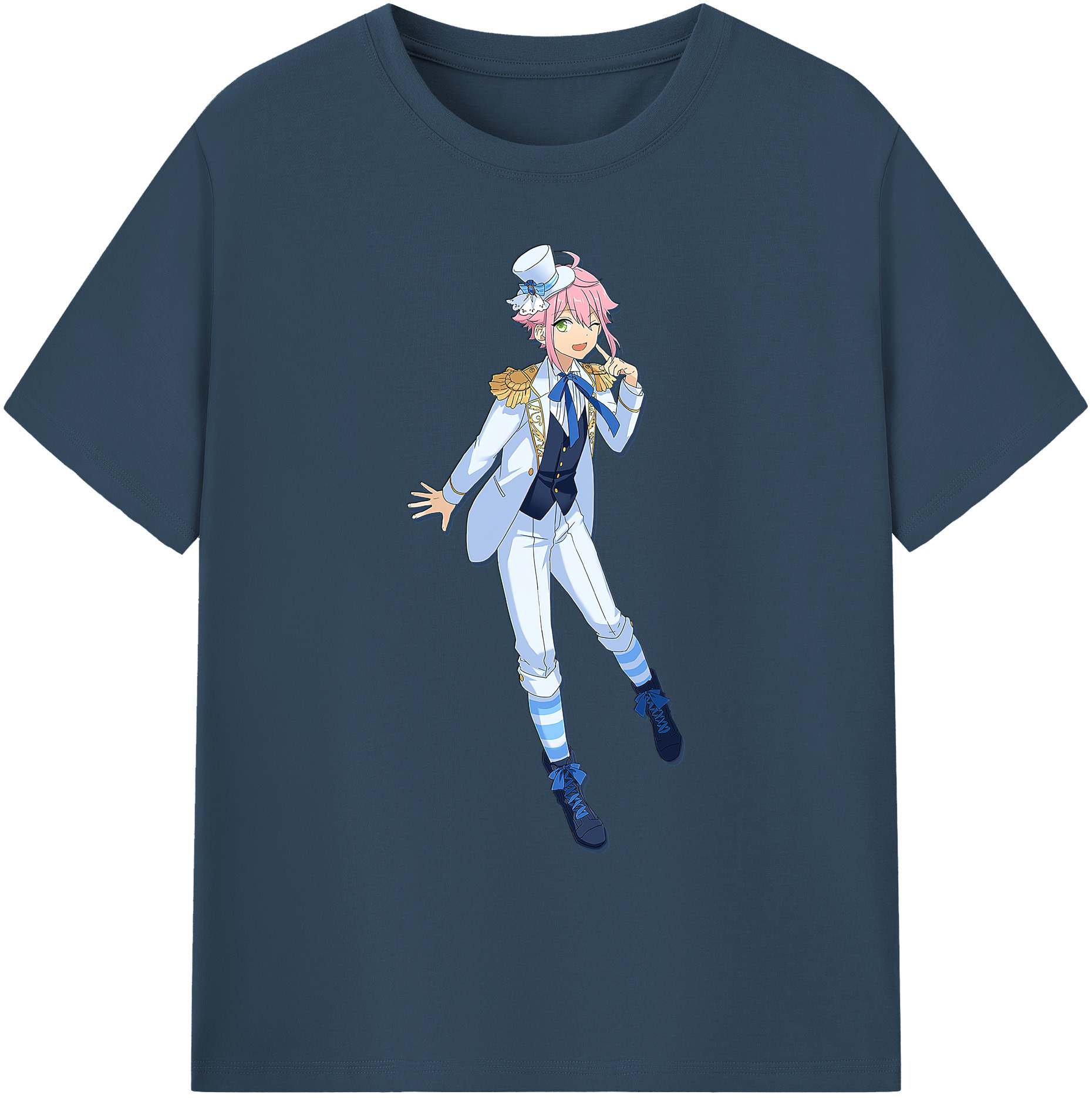 （画像用） あんさんぶるスターズ! Ensemble Stars 綿100％ メンズ半袖Tシャツ｜肌触りやわらか＆通気性