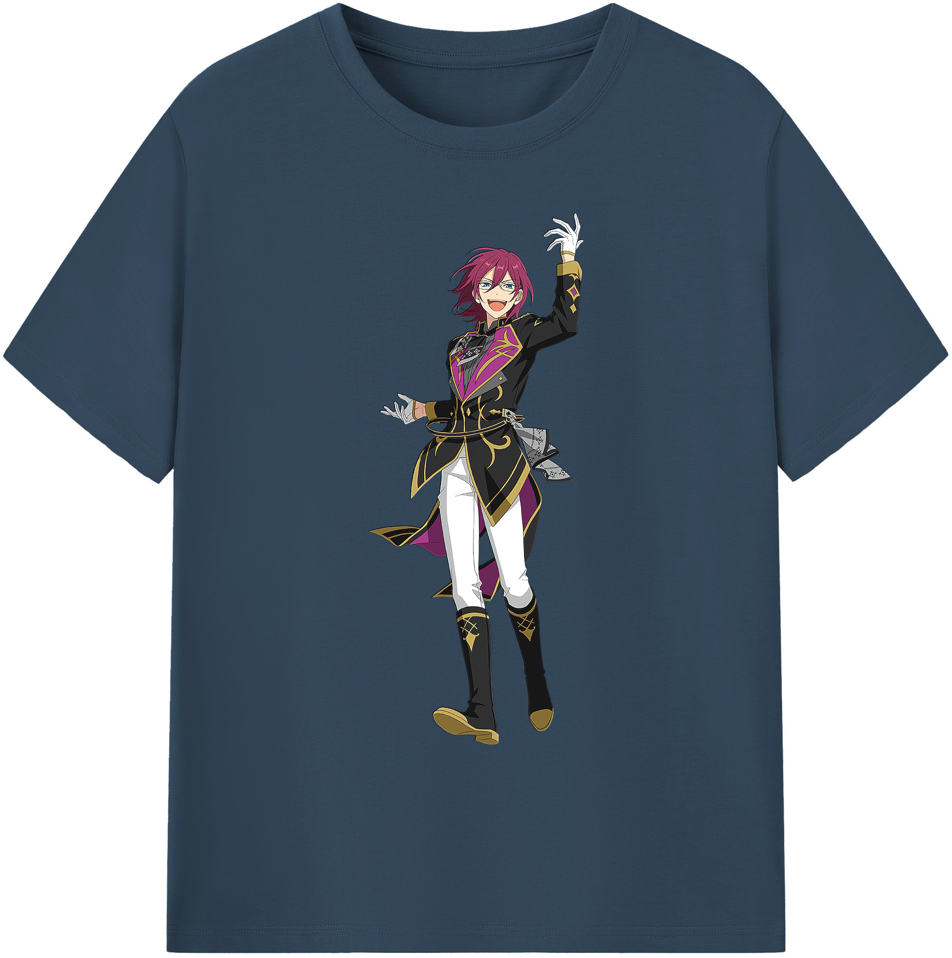 （画像用） あんさんぶるスターズ! Ensemble Stars 綿100％ メンズ半袖Tシャツ｜肌触りやわらか＆通気性